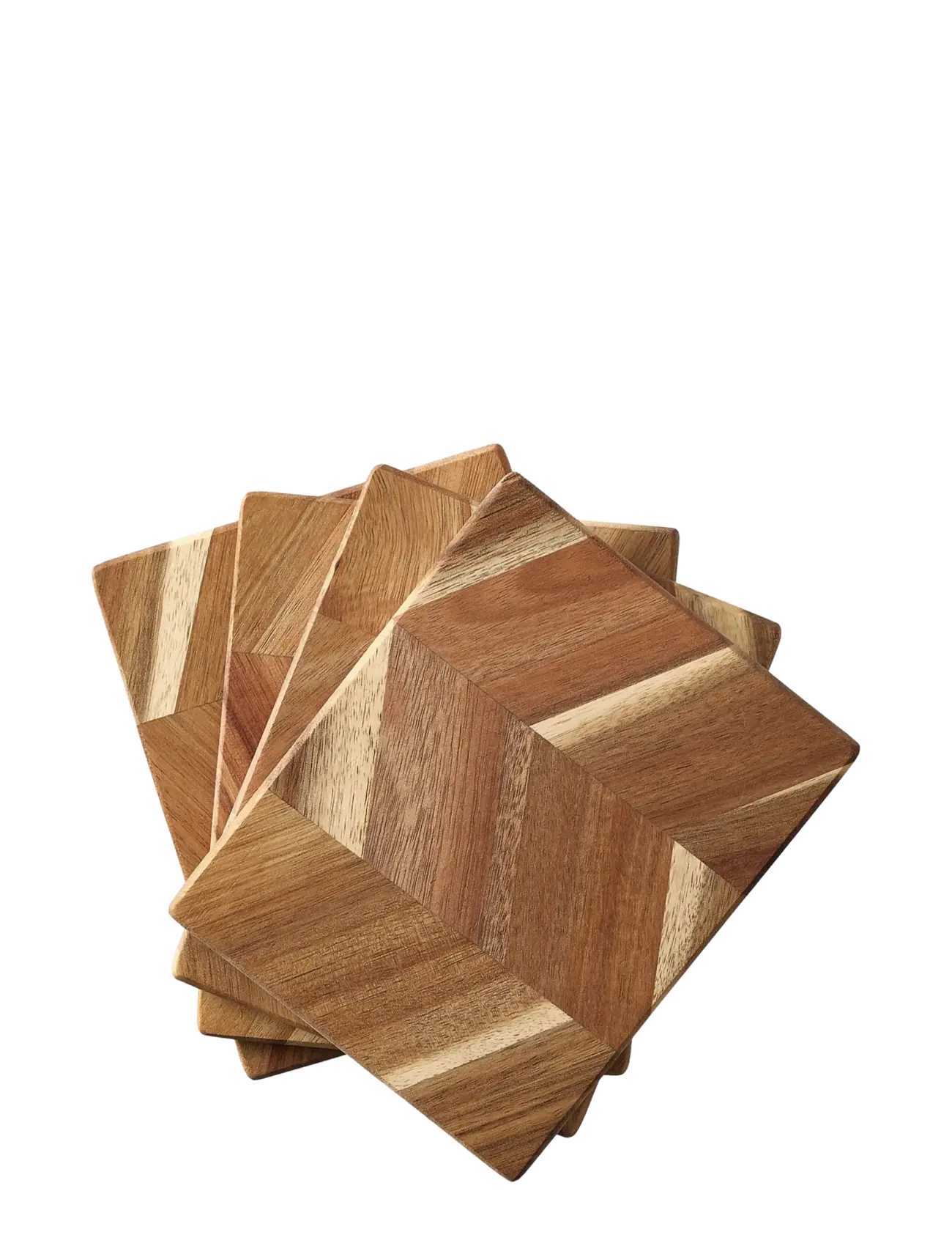 Aida Butterboard 4 Pack 15X12X1.0Cm, Tapas Boards & Sæt, Brun, Str: ONE SIZE