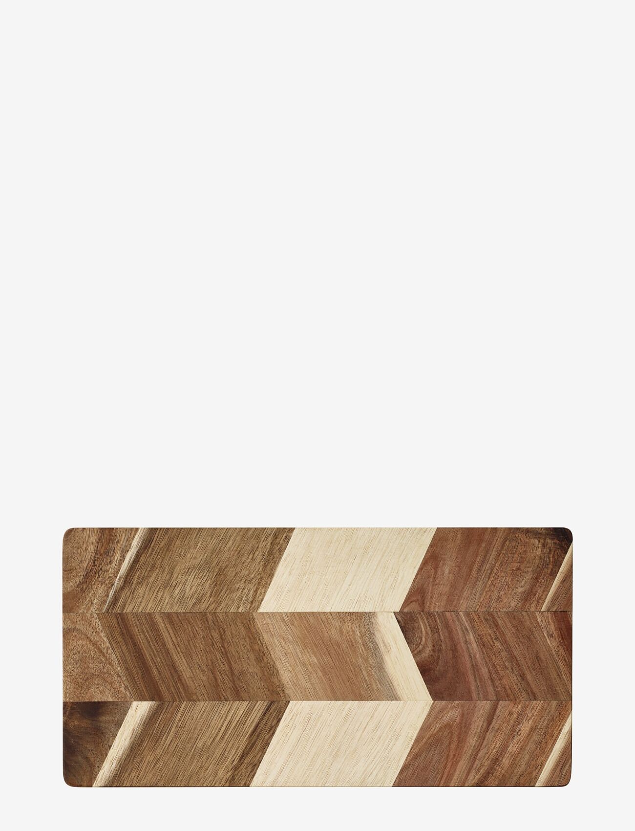 Aida - Cuttingboard  herringbone pattern, acacia wood Size  30x15x1,5 cm - nach preis einkaufen - natural - 0