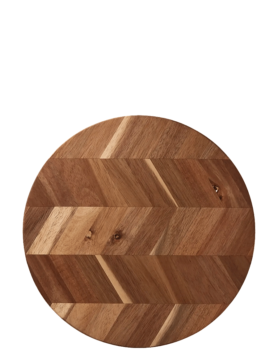 Aida - Cutting board round 28 cm. x 1,8 cm. - schneidebretter - teak - 1