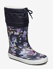 Aigle - AI GIBOULEE DARKFLOWER - lined rubberboots - darkflower - 0