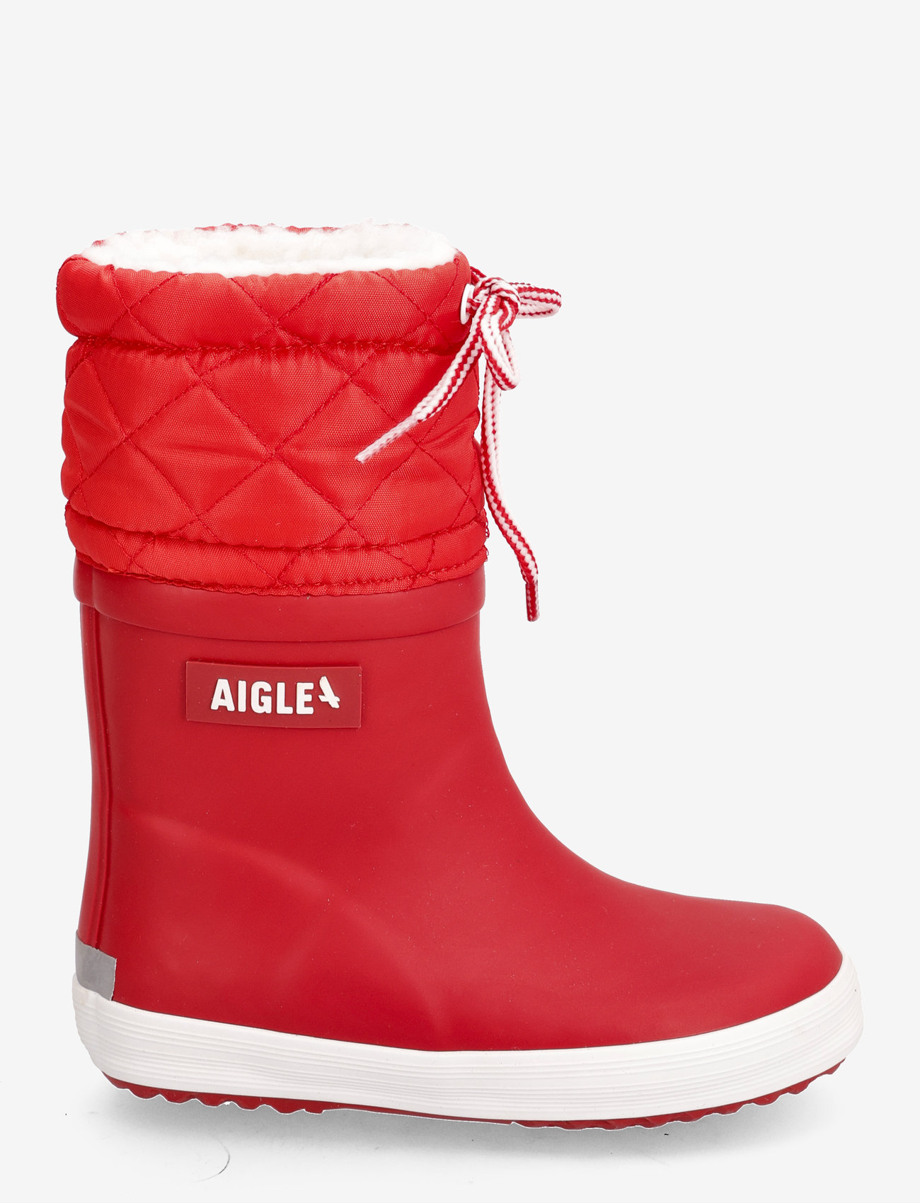 Aigle - AI GIBOULEE 2 ROUGE/BLANC - gummistøvler med linjer - rouge/blanc - 1