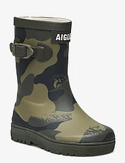 Aigle - AI WOODY-POP PT 2 CAMOU/KAKI - gummistøvler uten linjer - camou/kaki - 0