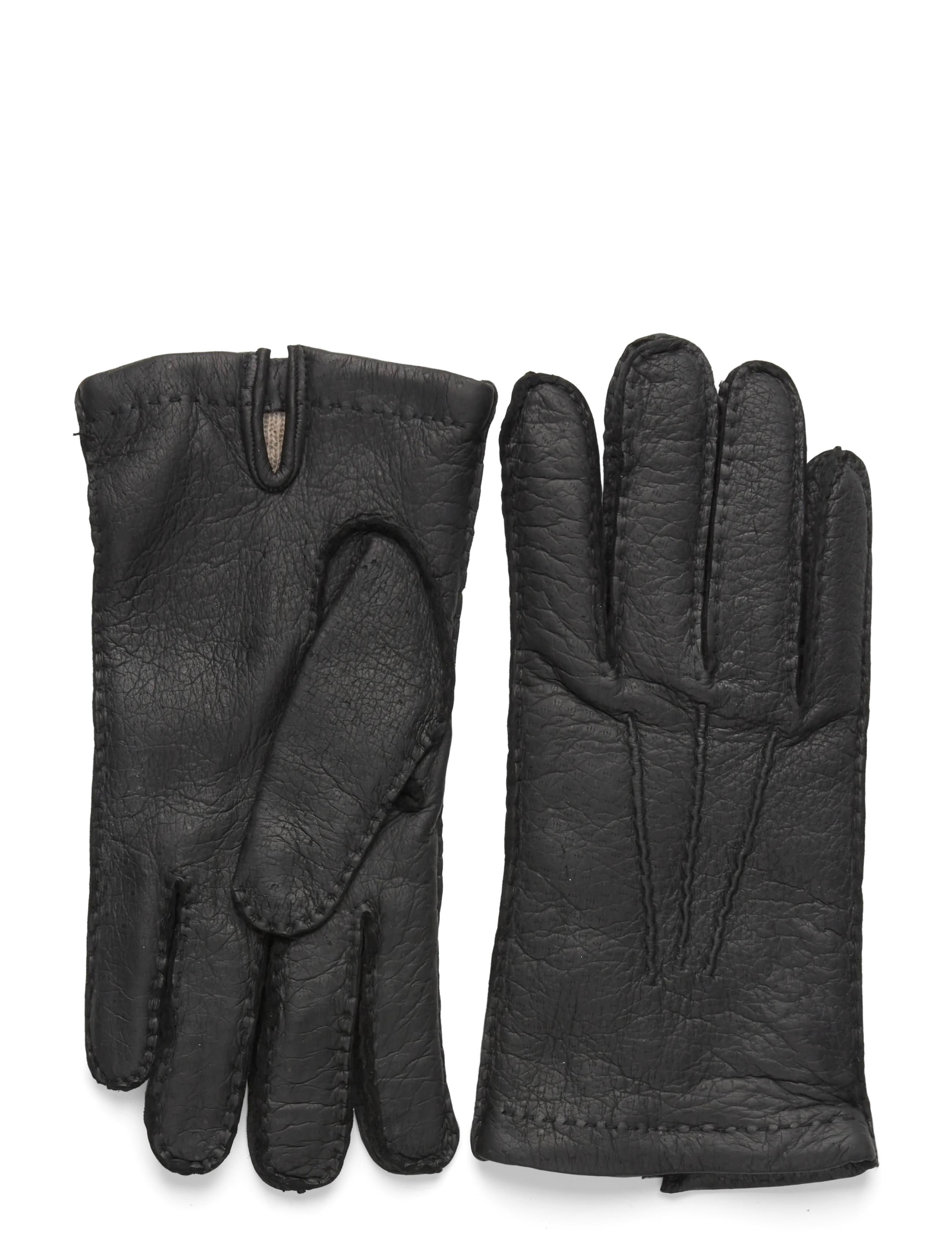 AIMÉ LEON DORE Peccary Handschuhe Schwarz - L/XL - Herren