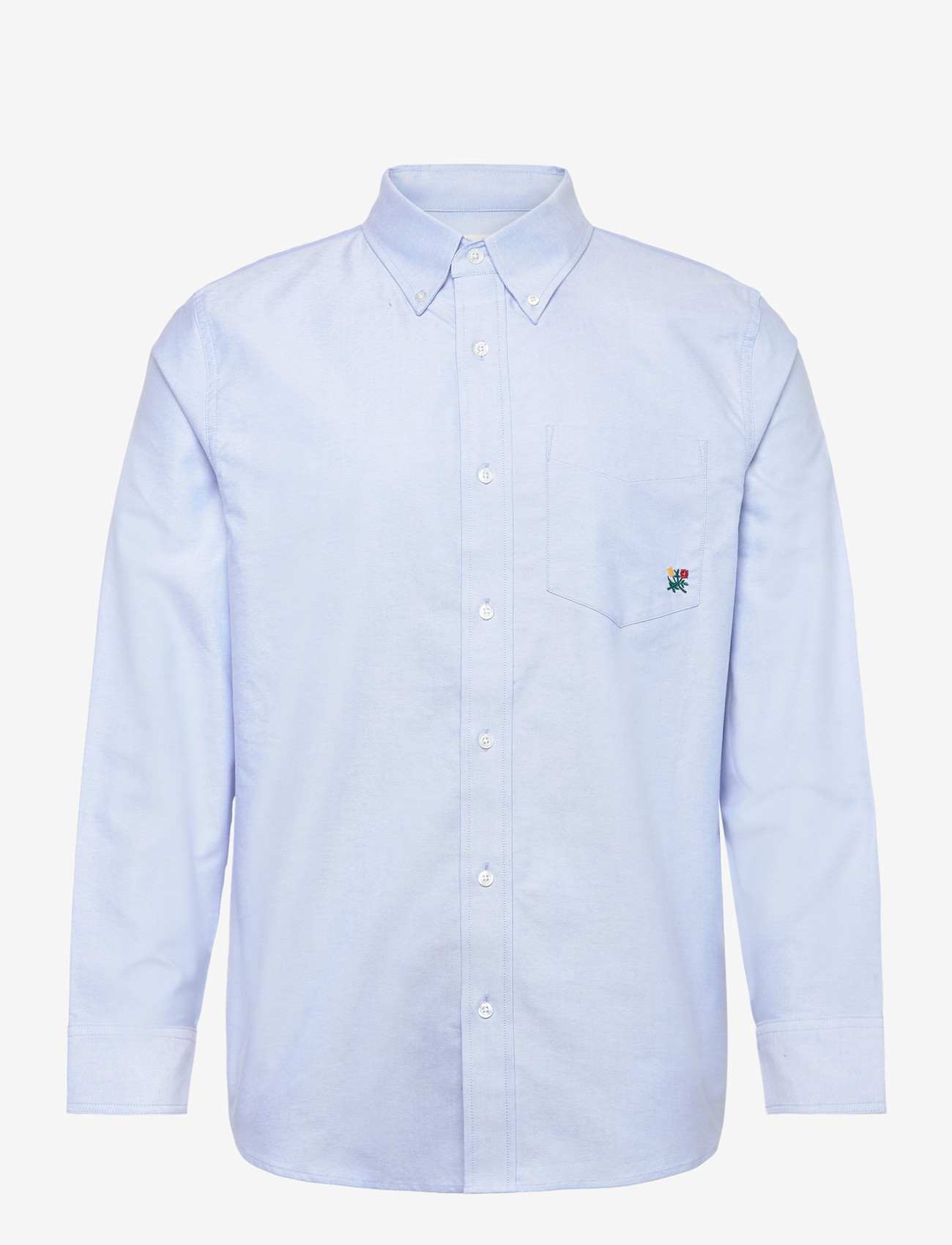 Aimé Leon Dore - Crest Oxford Shirt - basic skjortor - oxford blue - 0