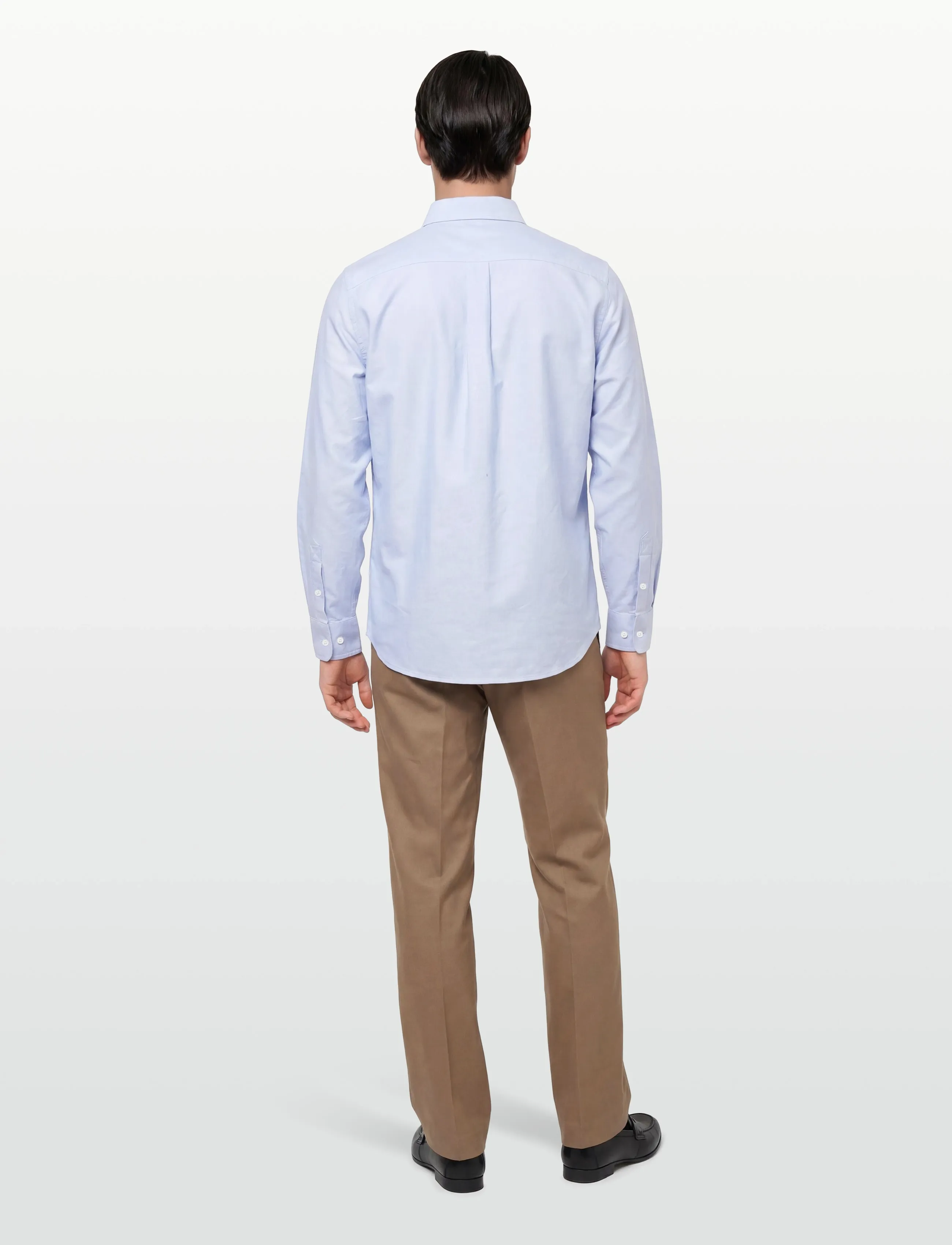 Aimé Leon Dore - Crest Oxford Shirt - basic-hemden - oxford blue - 4
