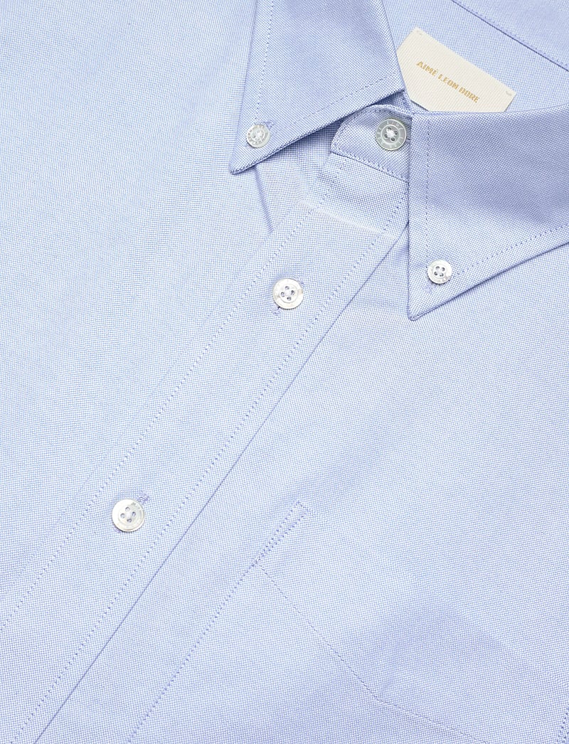Aimé Leon Dore - Crest Oxford Shirt - basic skjortor - oxford blue - 3