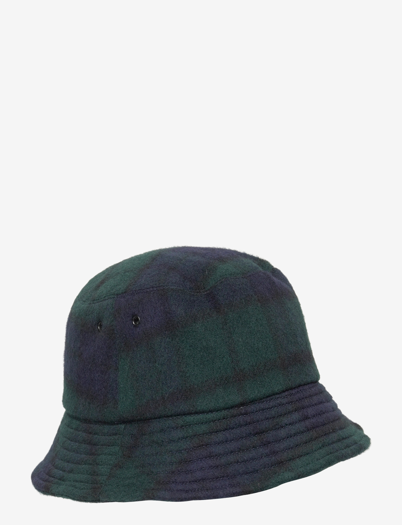 Aimé Leon Dore - Wool Plaid Bucket Hat - mössor & kepsar - black watch - 0