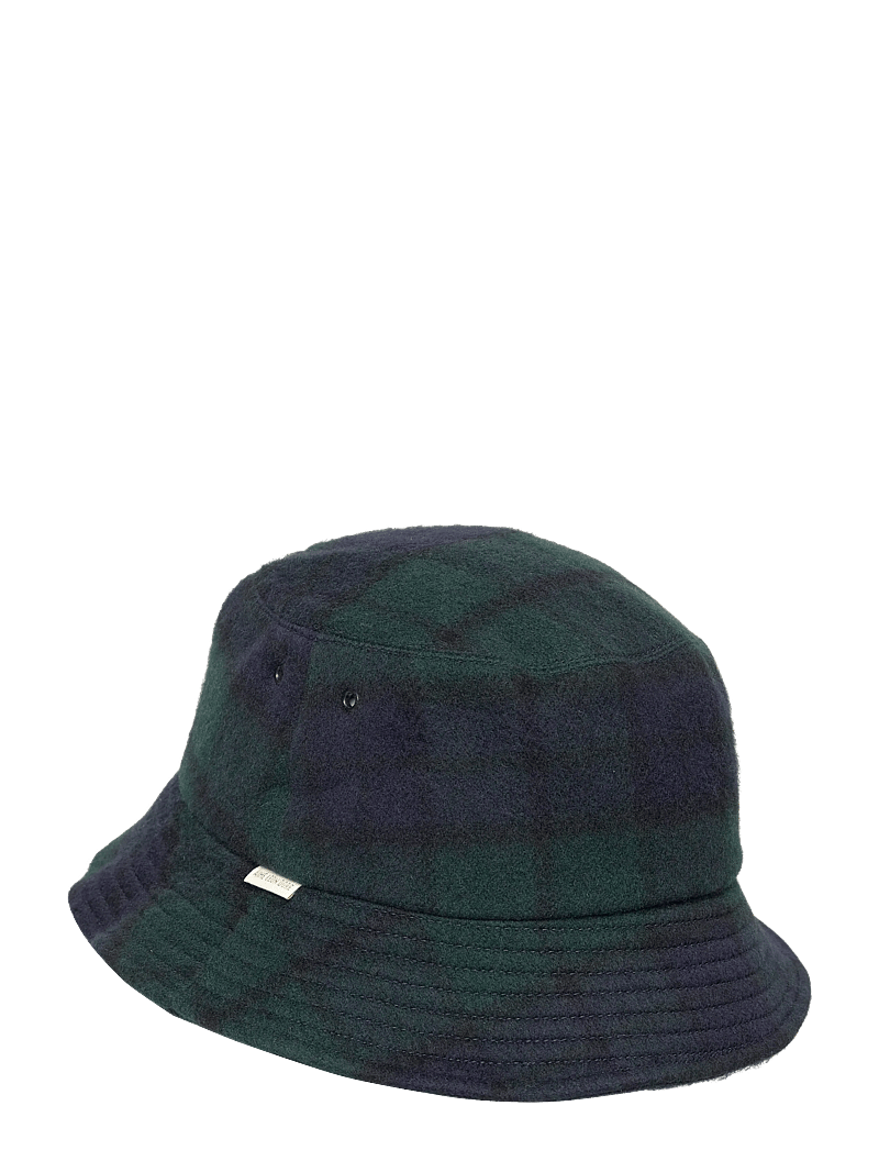 Aimé Leon Dore - Wool Plaid Bucket Hat - mössor & kepsar - black watch - 1