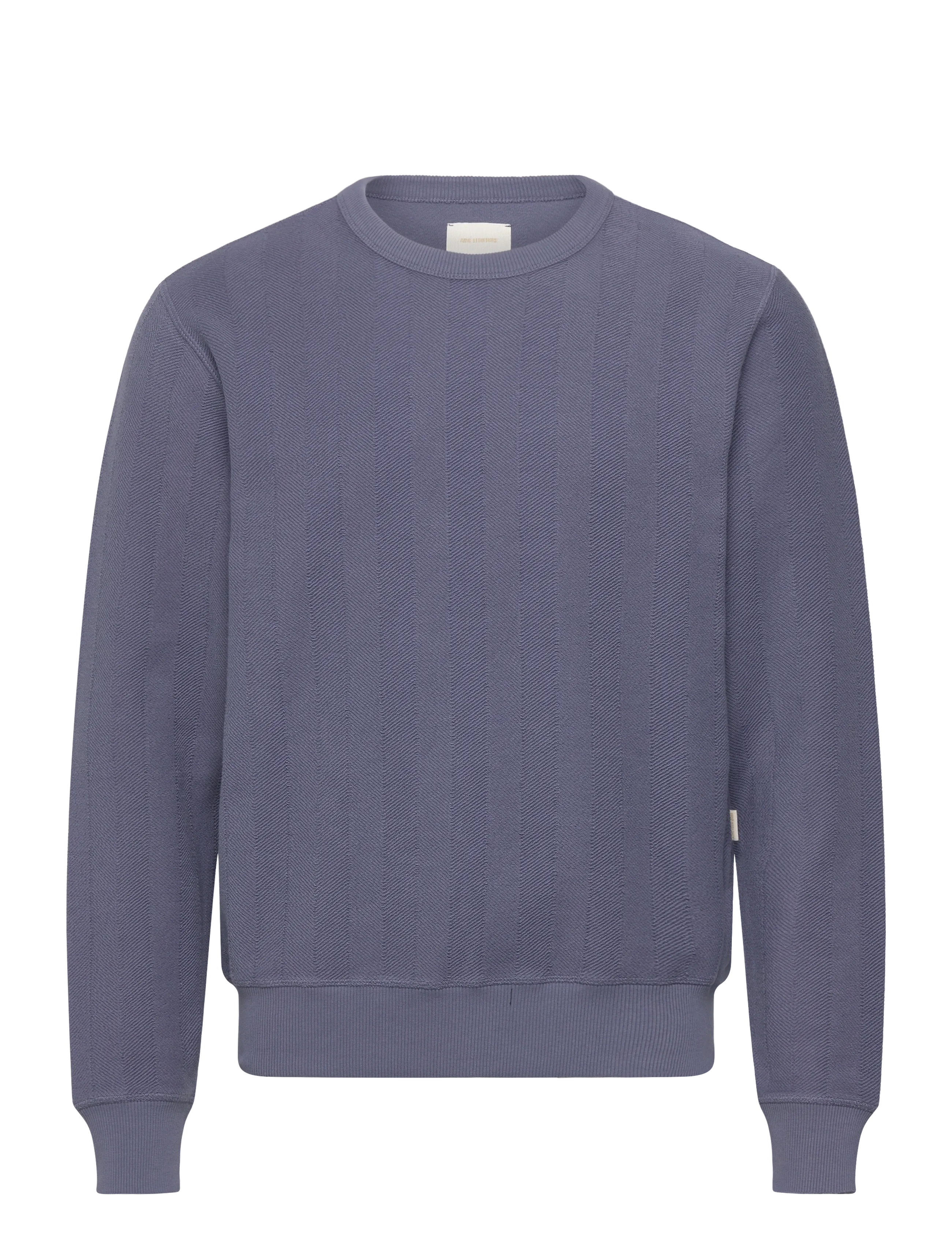 Aimé Leon Dore Herringbone Terry Uniform Crewneck Sweatshirt - Sweatshirts - VINTAGE INDIGO / blue