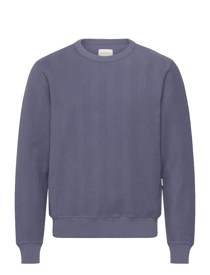 Aimé Leon Dore - Herringbone Terry Uniform Crewneck Sweatshirt - kleidung - vintage indigo - 0