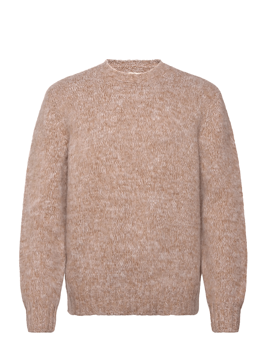 Aimé Leon Dore - Cashwool Crewneck - Ümmarguse kaelusega kudumid - oatmeal - 0