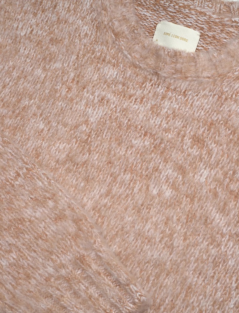 Aimé Leon Dore - Cashwool Crewneck - Ümmarguse kaelusega kudumid - oatmeal - 2