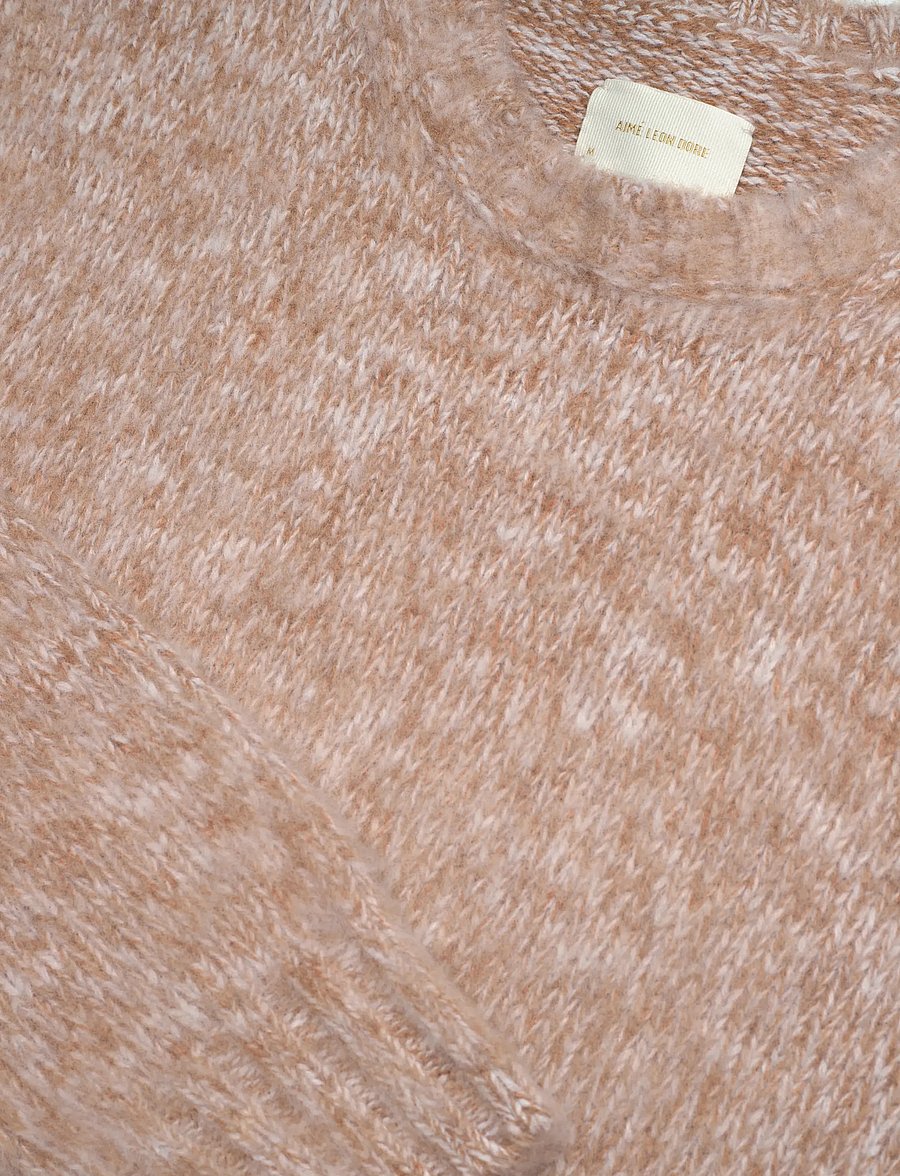 Aimé Leon Dore - Cashwool Crewneck - Ümmarguse kaelusega kudumid - oatmeal - 2