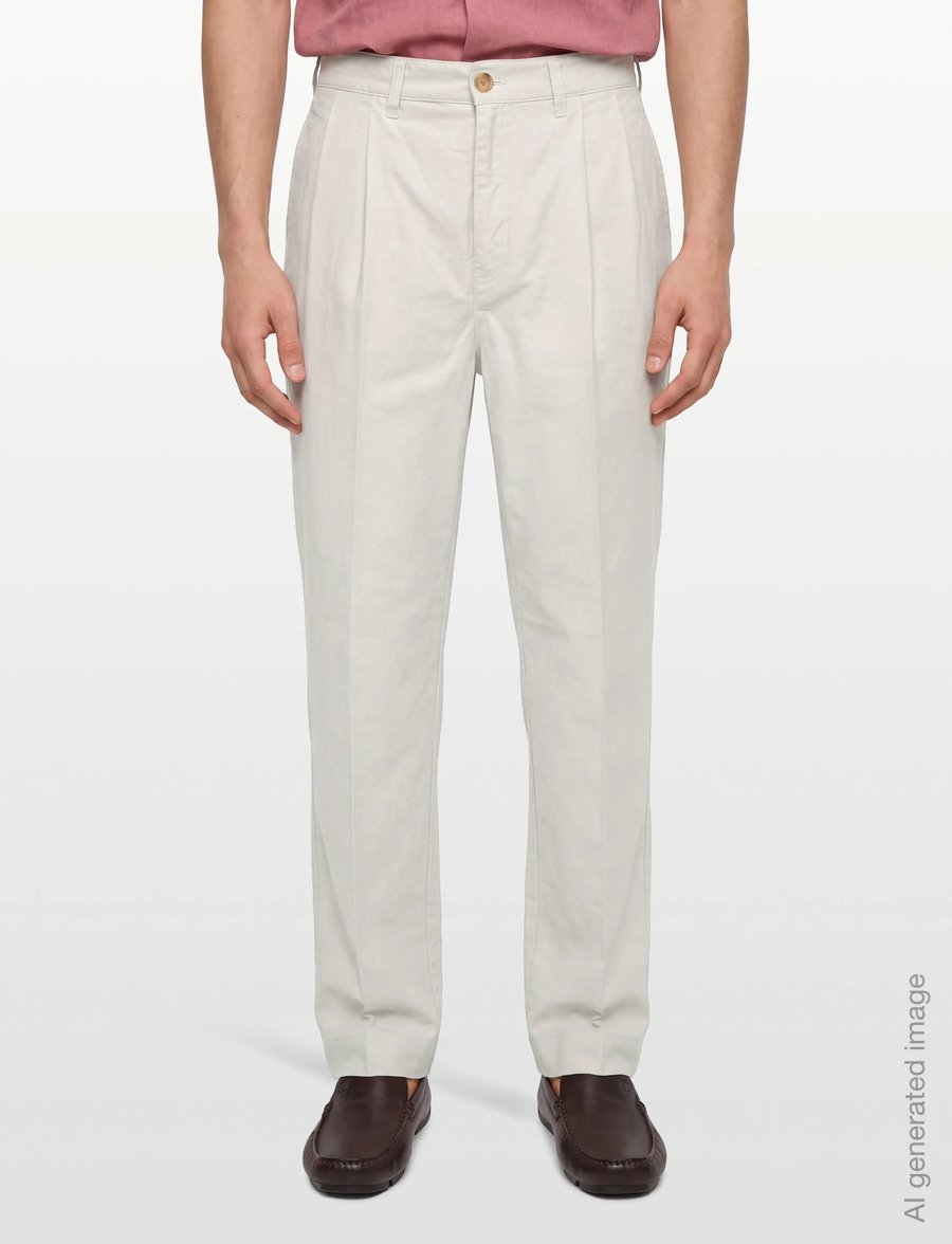 Aimé Leon Dore - Double Pleated Pant - chino püksid - silver birch - 3