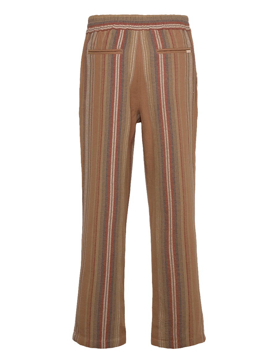 Aimé Leon Dore - Drawstring Pant - casual - brown stripe - 1