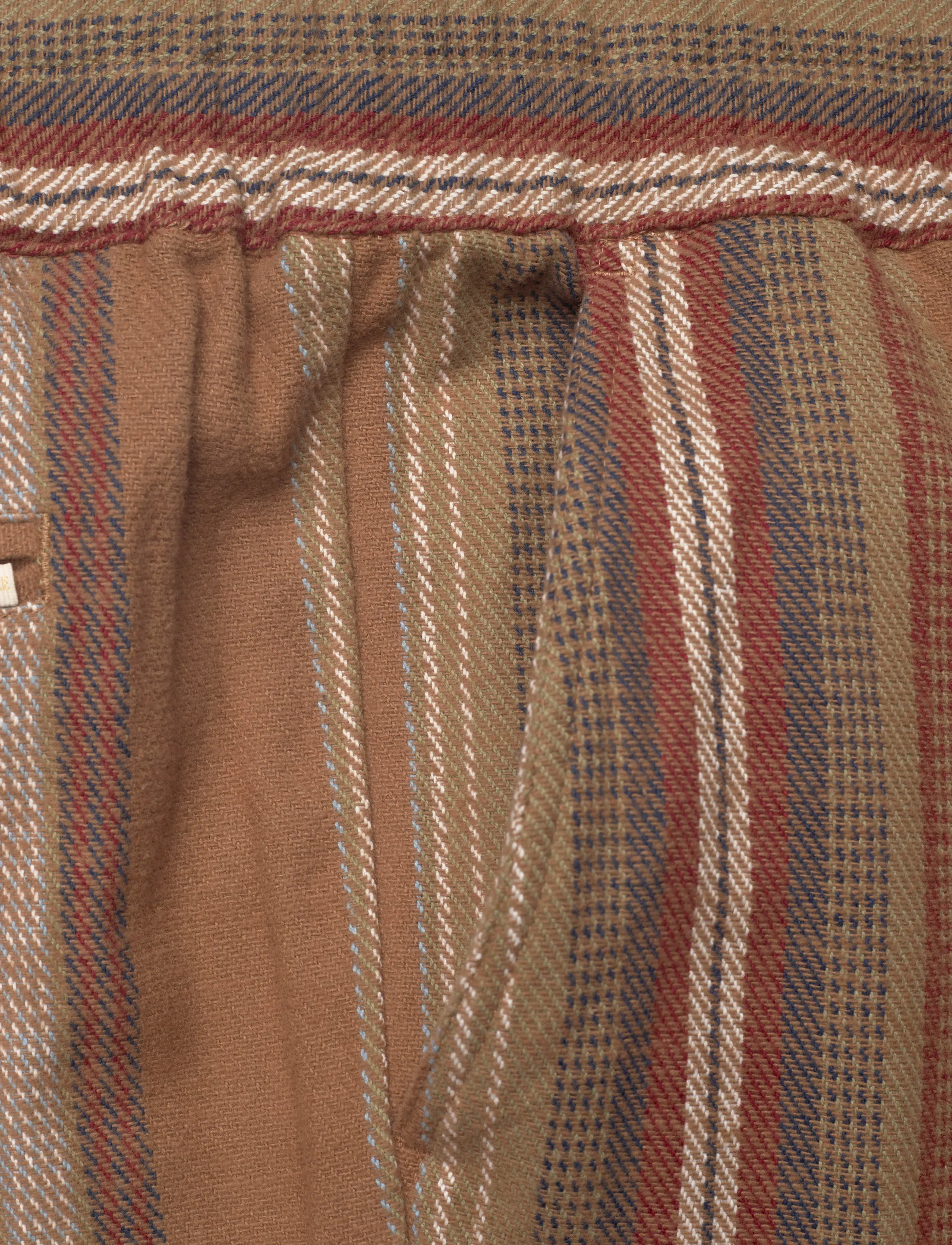 Aimé Leon Dore - Drawstring Pant - casual trousers - brown stripe - 2