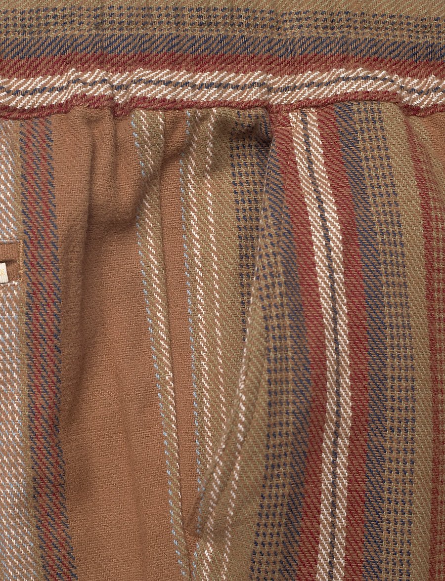 Aimé Leon Dore - Drawstring Pant - casual - brown stripe - 2