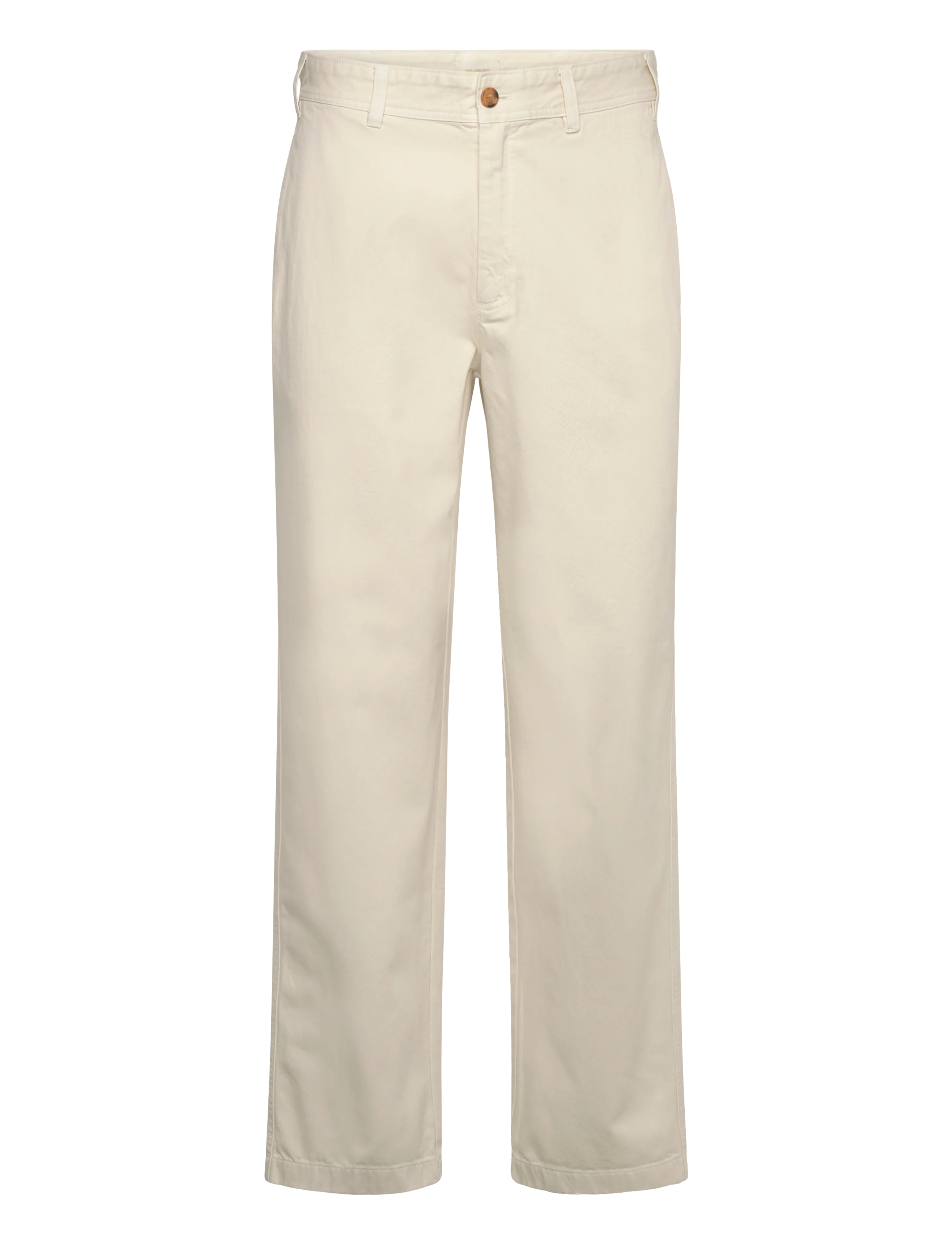 Garment Dyed Straight Fit Chino Pant - BONE WHITE