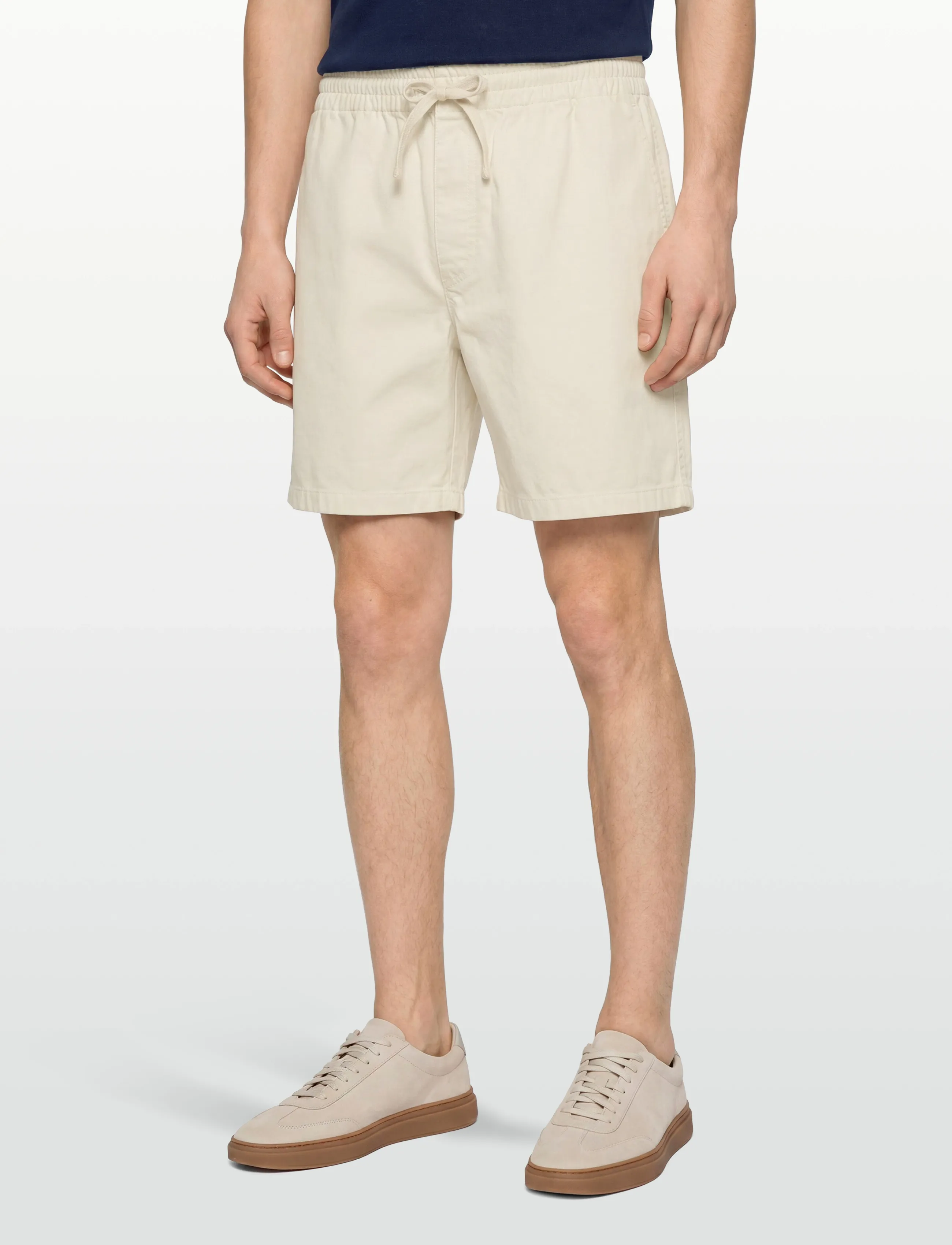 Aimé Leon Dore - Garment Dyed Drawstring Chino Short - ikdienas šorti - bone white - 3
