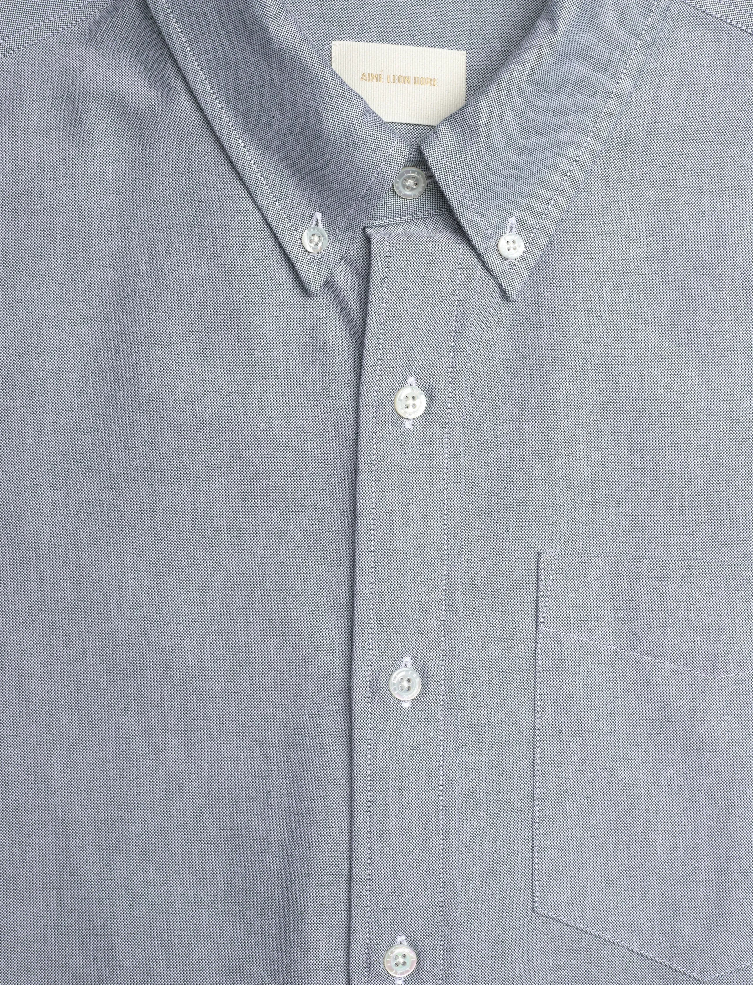 Aimé Leon Dore - Lightweight Oxford Shirt - basic shirts - pine grove - 2