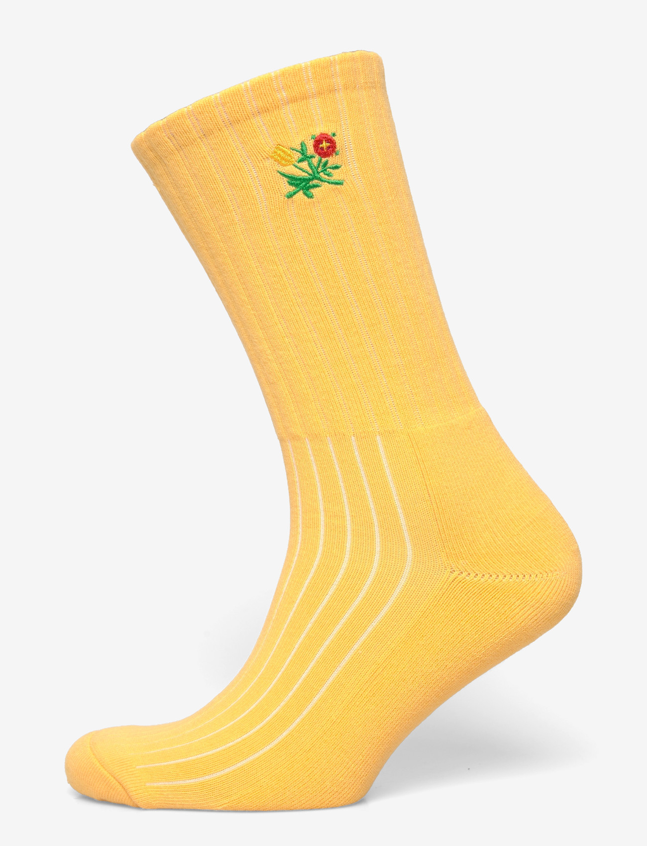 Aimé Leon Dore - QUEENS CREST RIBBED SOCKS - crew-socken - lemon - 0