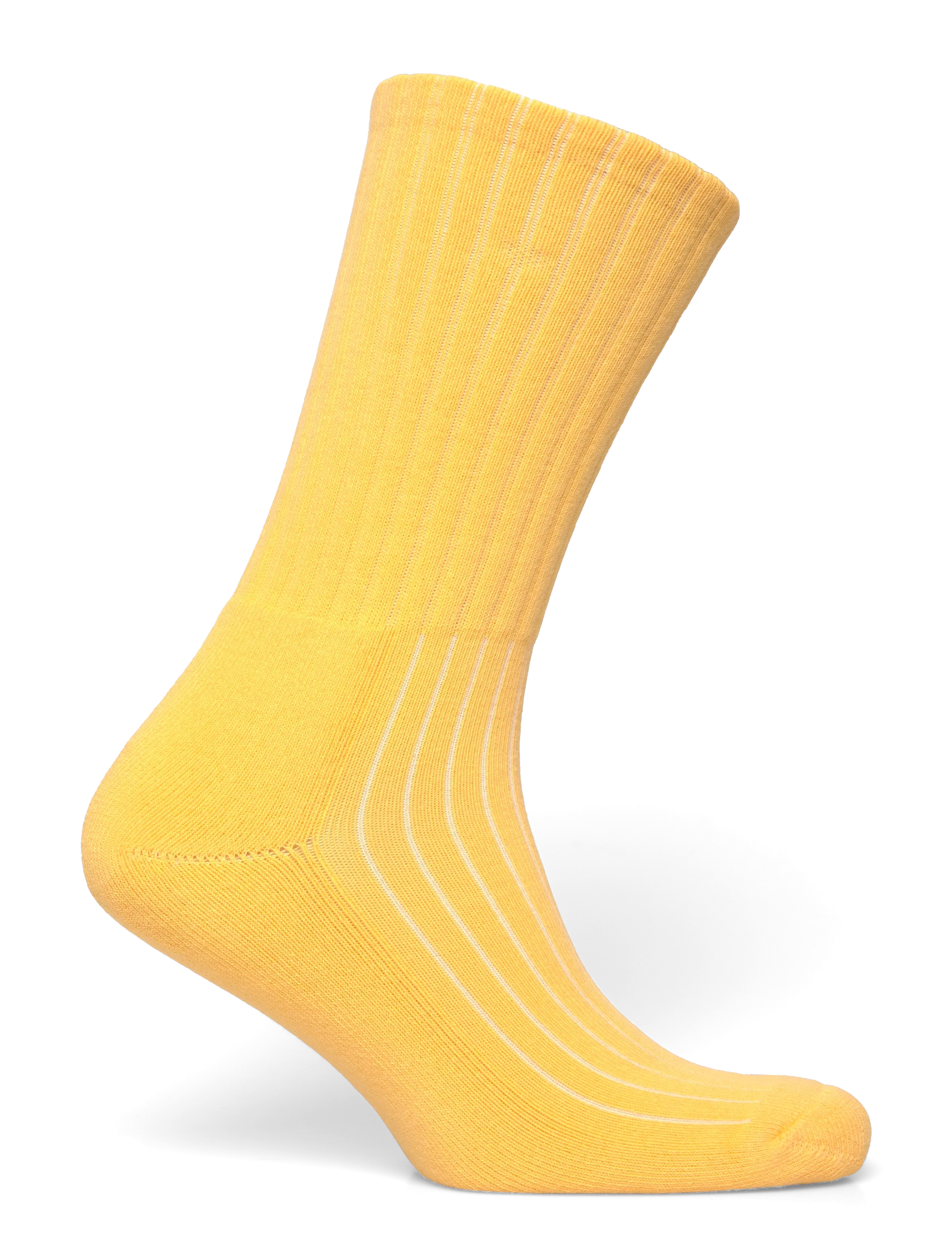 Aimé Leon Dore - QUEENS CREST RIBBED SOCKS - lemon - 1