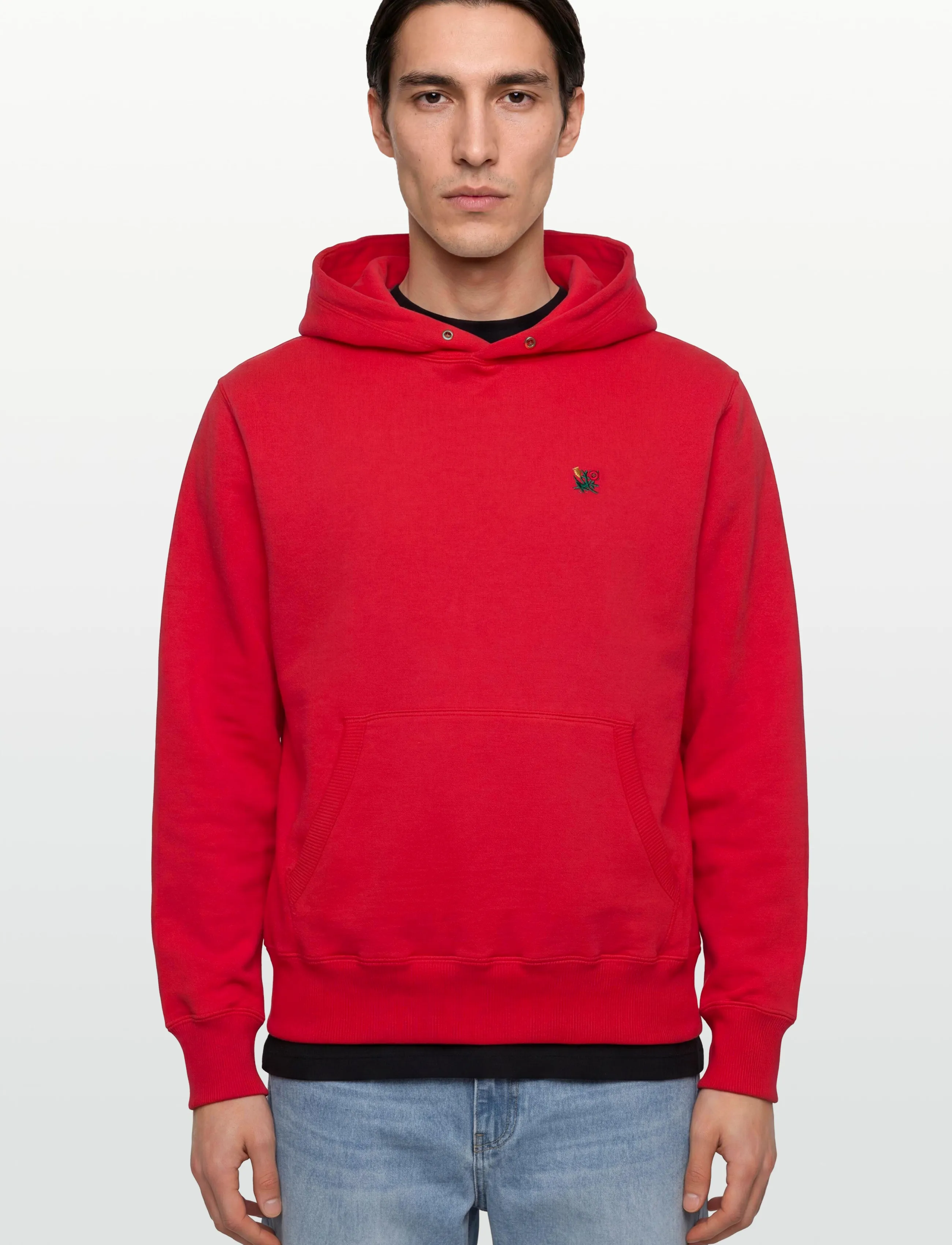 Aimé Leon Dore - Crest Hoodie - hættetrøjer - true red - 3