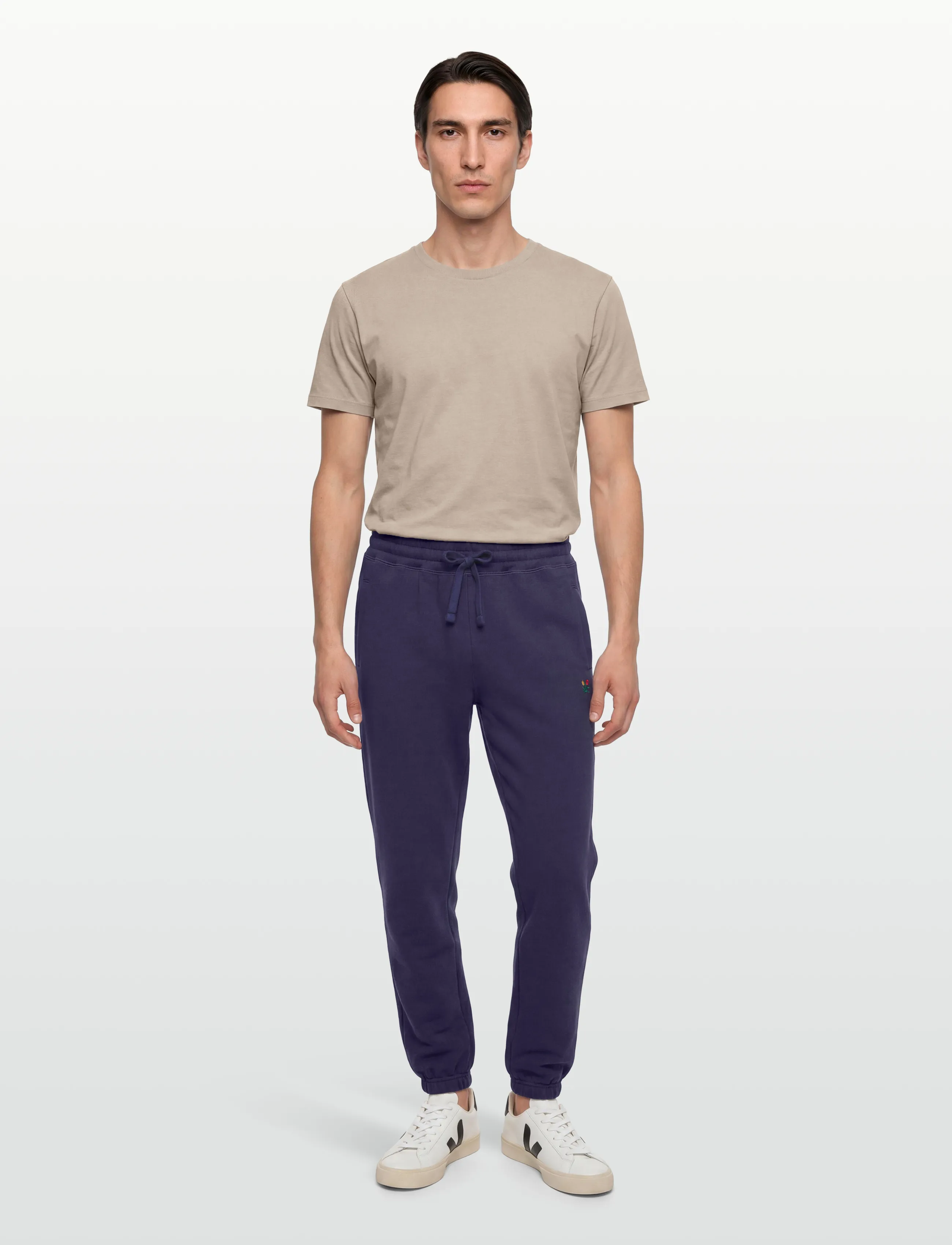 Aimé Leon Dore Crest Sweatpants, Mænd, Sweatpants, Navy, Str: S