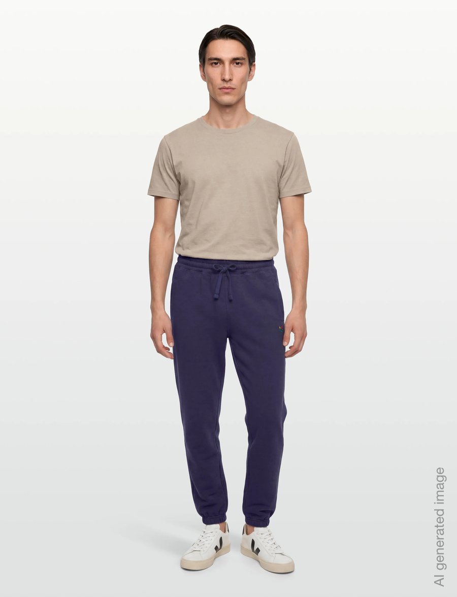 Aimé Leon Dore - Crest Sweatpants - tøj - evening blue - 0
