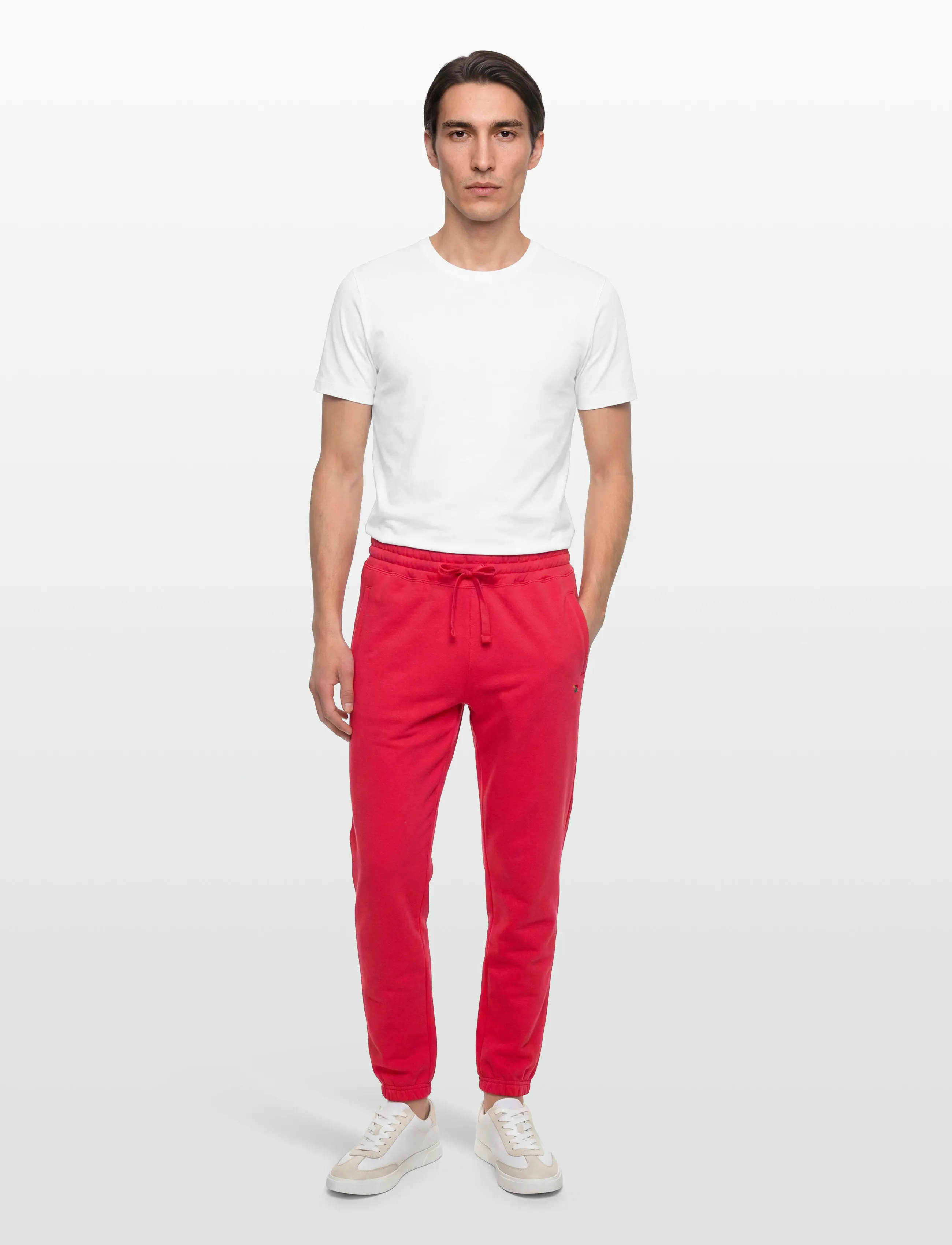 Aimé Leon Dore Crest Sweatpants, Mænd, Sweatpants, Rød, Str: L