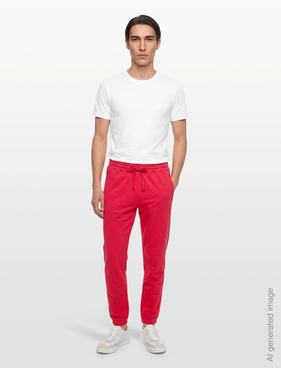 Aimé Leon Dore - Crest Sweatpants - vêtements - true red - 0