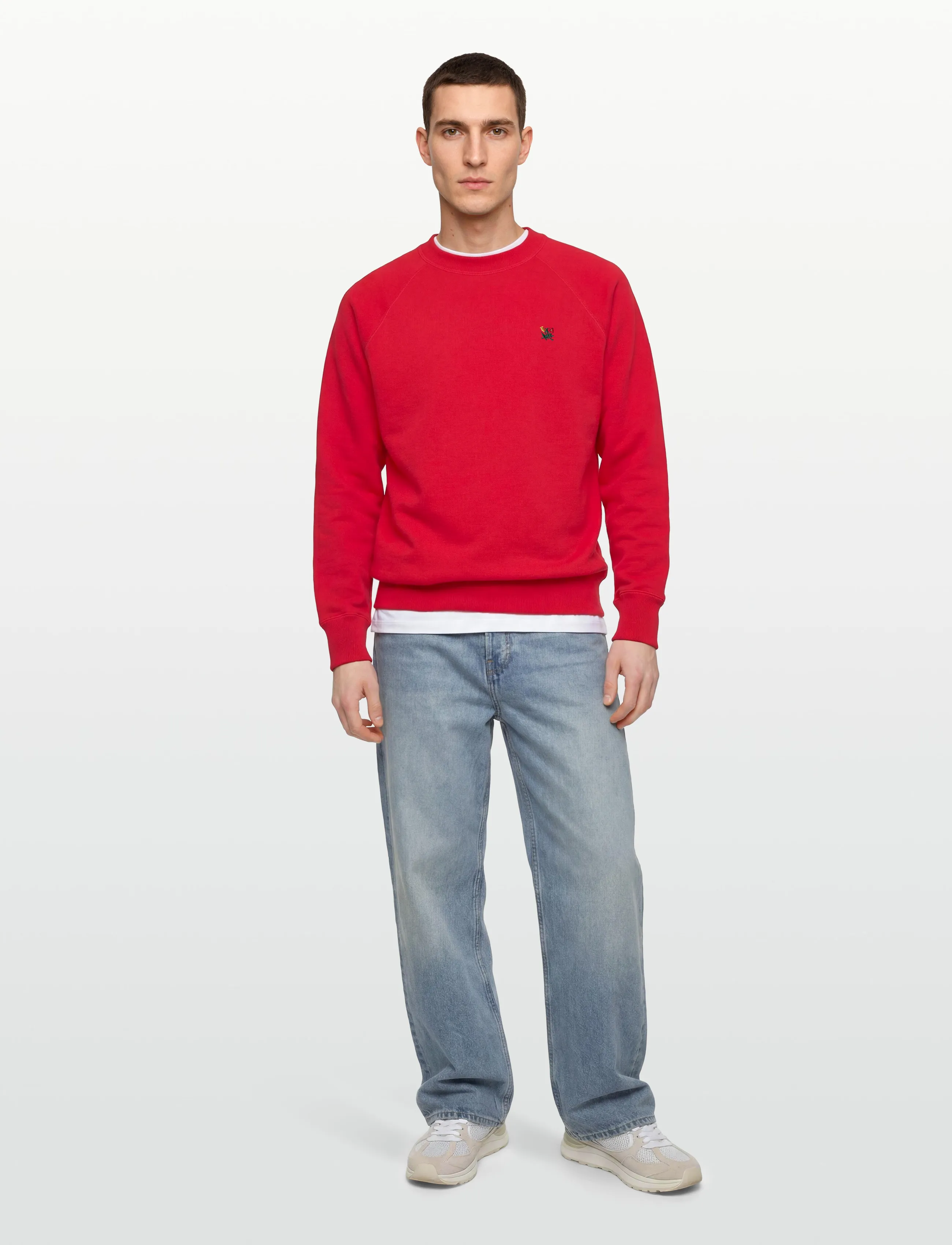 Aimé Leon Dore Crest Crewneck Sweatshirt - New arrivals - TRUE RED / red