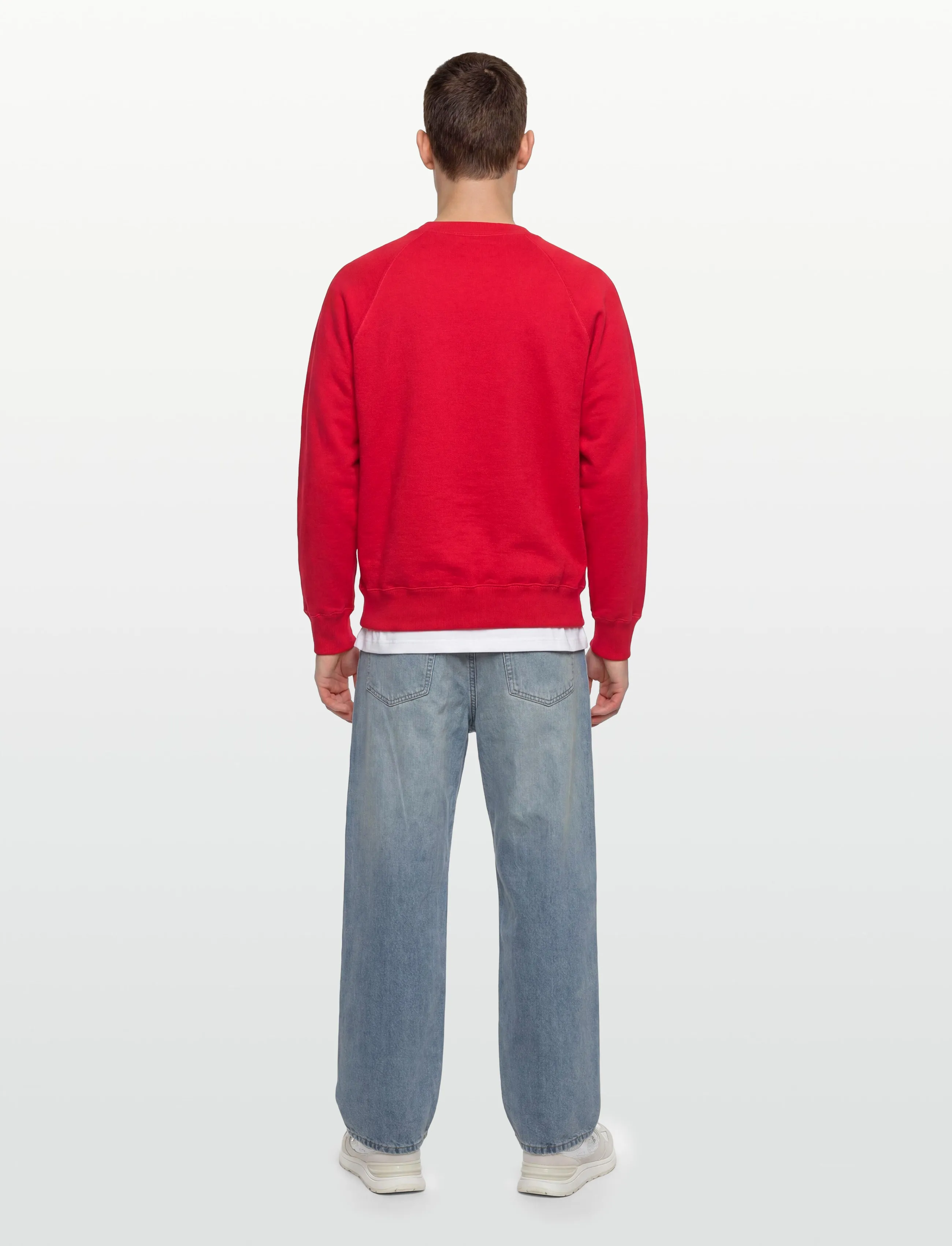 Aimé Leon Dore - Crest Crewneck Sweatshirt - tøj - true red - 4