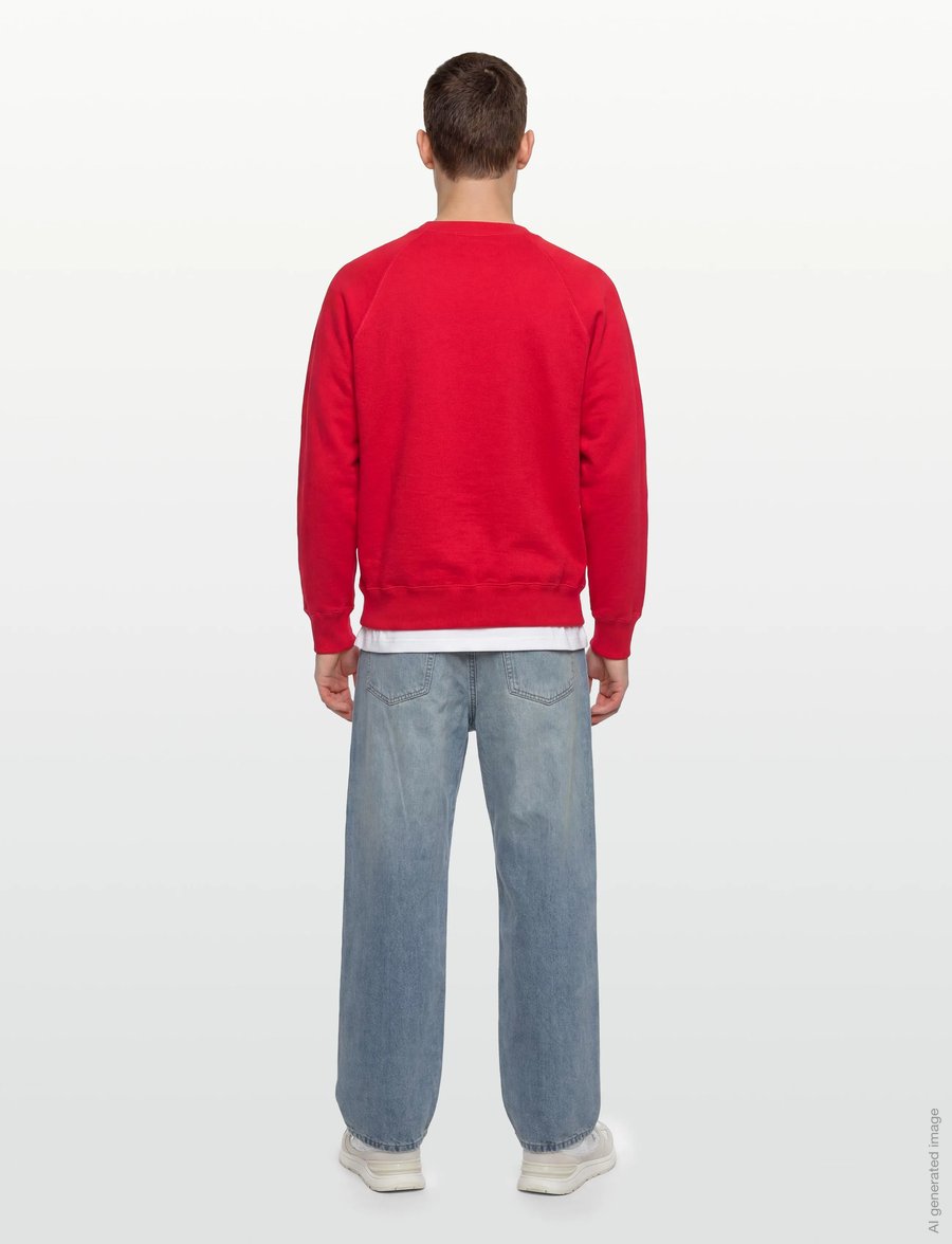 Aimé Leon Dore - Crest Crewneck Sweatshirt - tøj - true red - 4