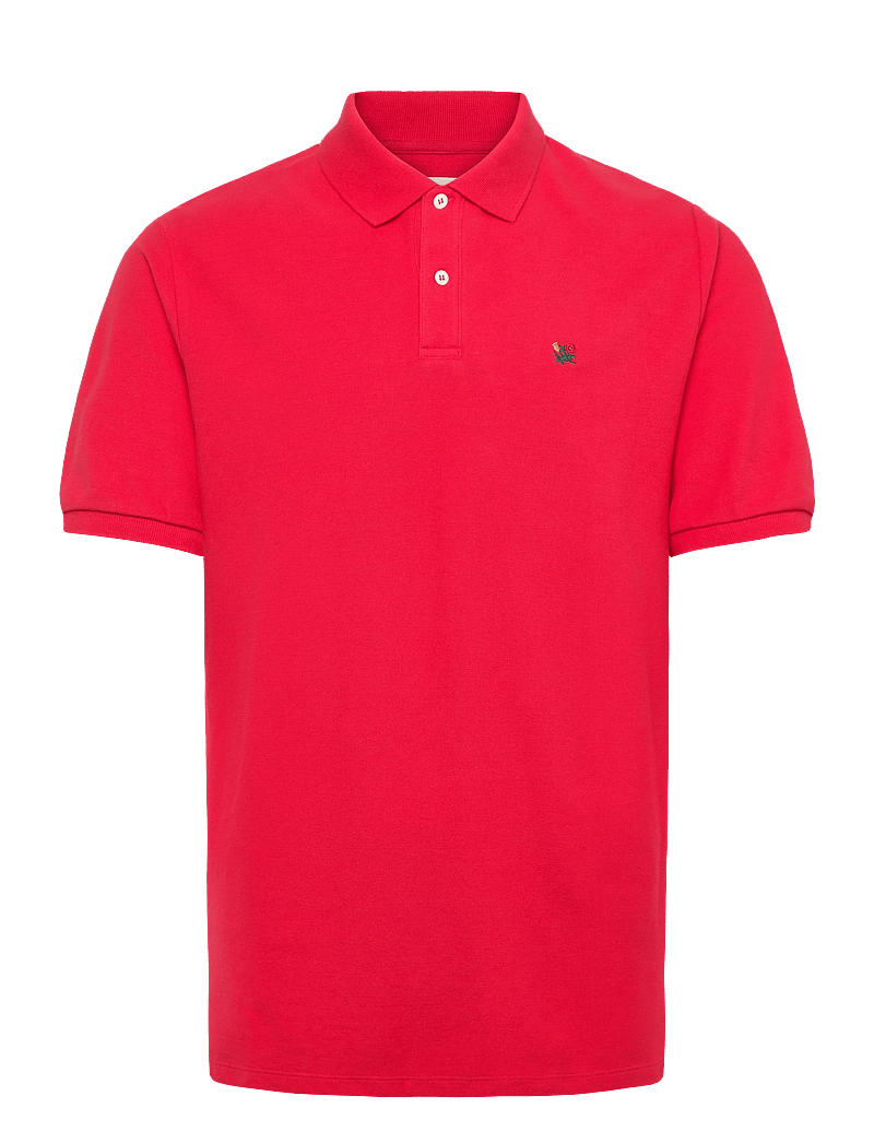 Aimé Leon Dore - NOS CREST PIQUE POLO - kortærmede poloer - true red - 0