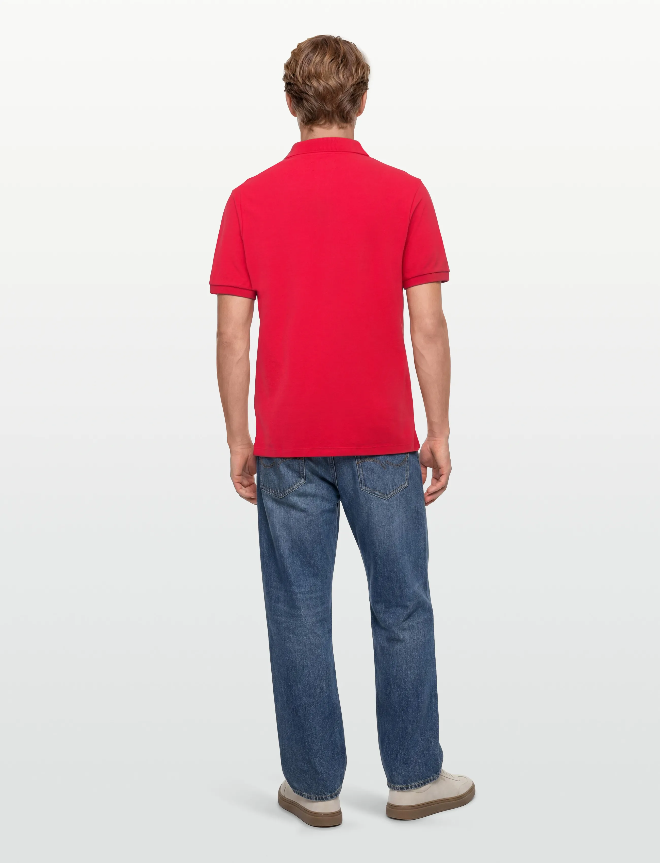 Aimé Leon Dore - NOS CREST PIQUE POLO - short-sleeved polos - true red - 4