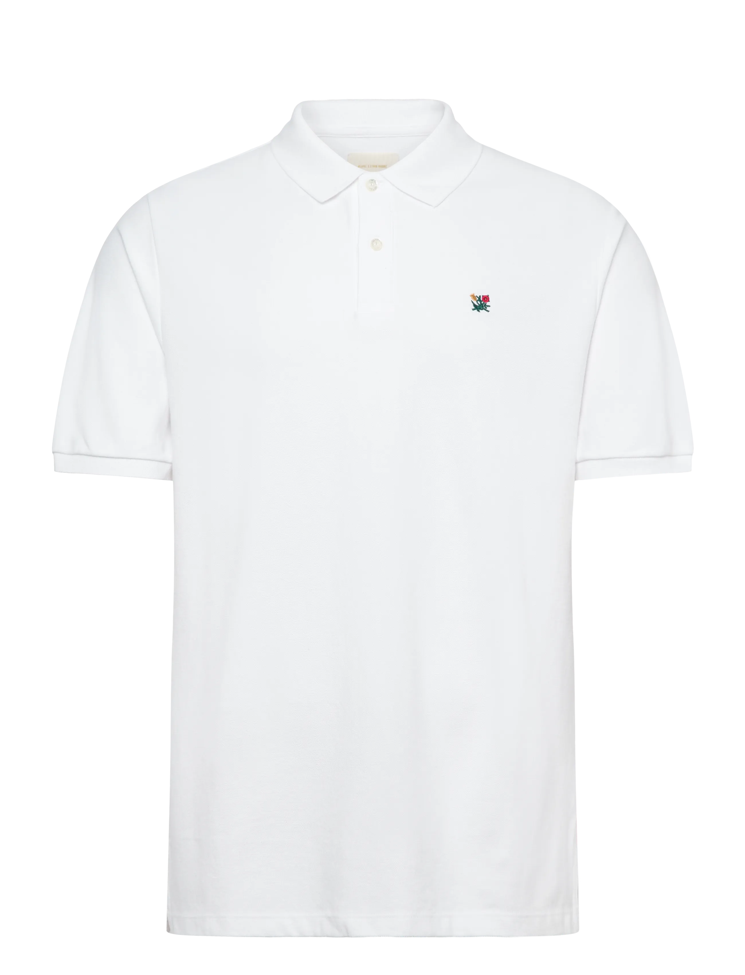 NOS CREST PIQUE POLO - WHITE