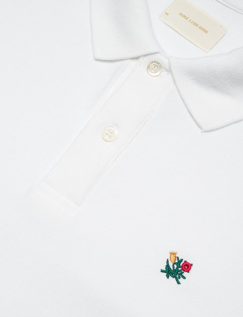 Aimé Leon Dore - NOS CREST PIQUE POLO - lühikeste varrukatega polod - white - 2