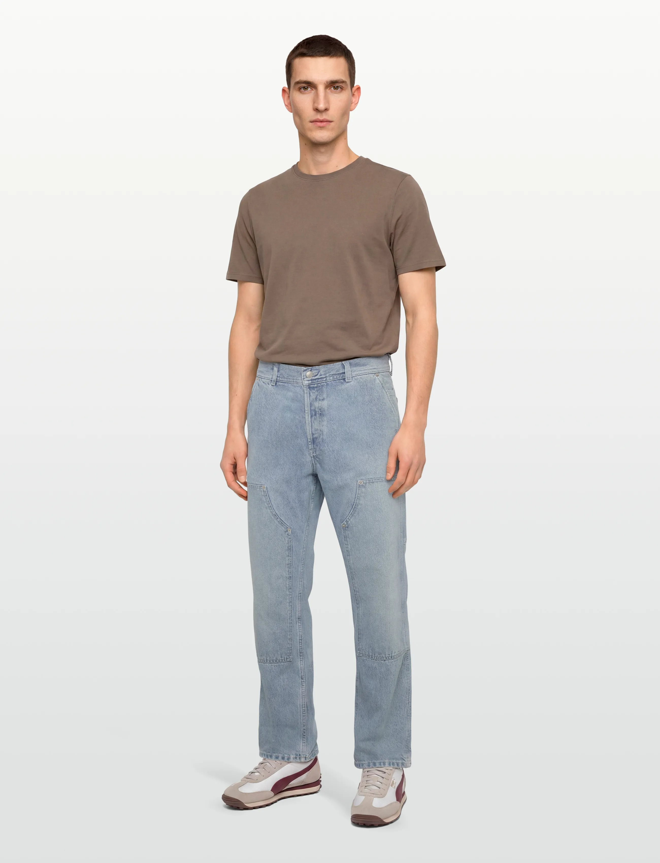 Aimé Leon Dore Denim Carpenter Pant, Mænd, Denim Carpenter Bukser, Blå, Str: M