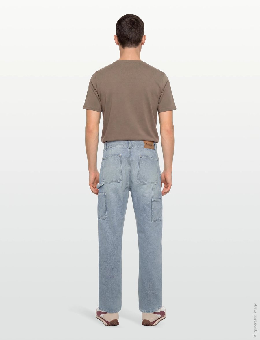 Aimé Leon Dore - Denim Carpenter Pant - regular jeans - light wash - 4