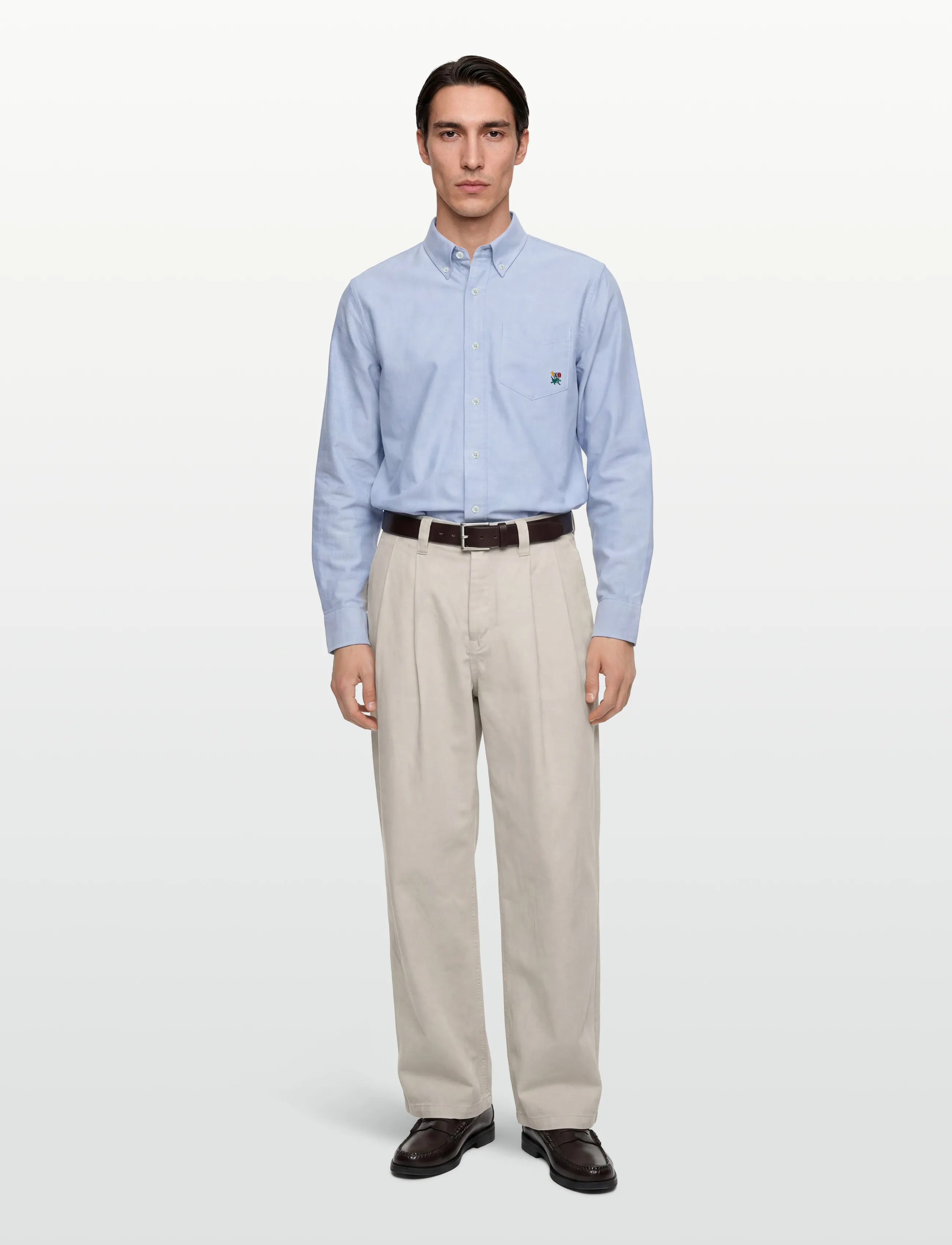 Aimé Leon Dore Oxford Shirt, XL, Blue, Skjorter > Afslappet Shirts, Herre