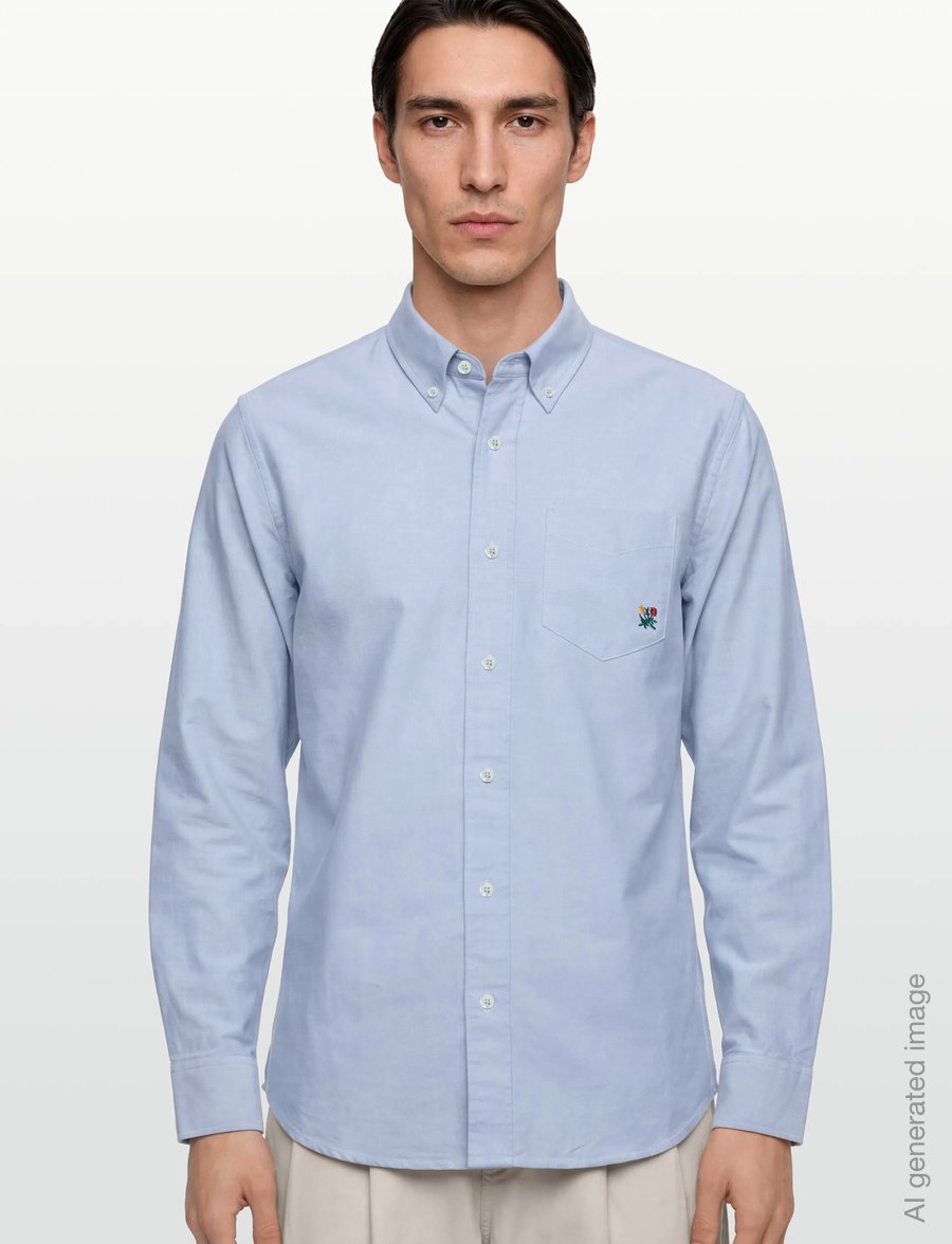 Aimé Leon Dore - Oxford Shirt - basic shirts - parisian blue - 3