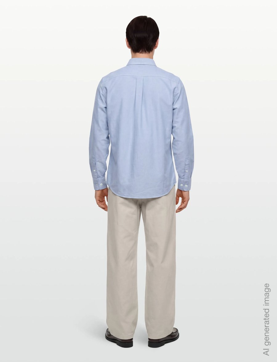 Aimé Leon Dore - Oxford Shirt - basic shirts - parisian blue - 4