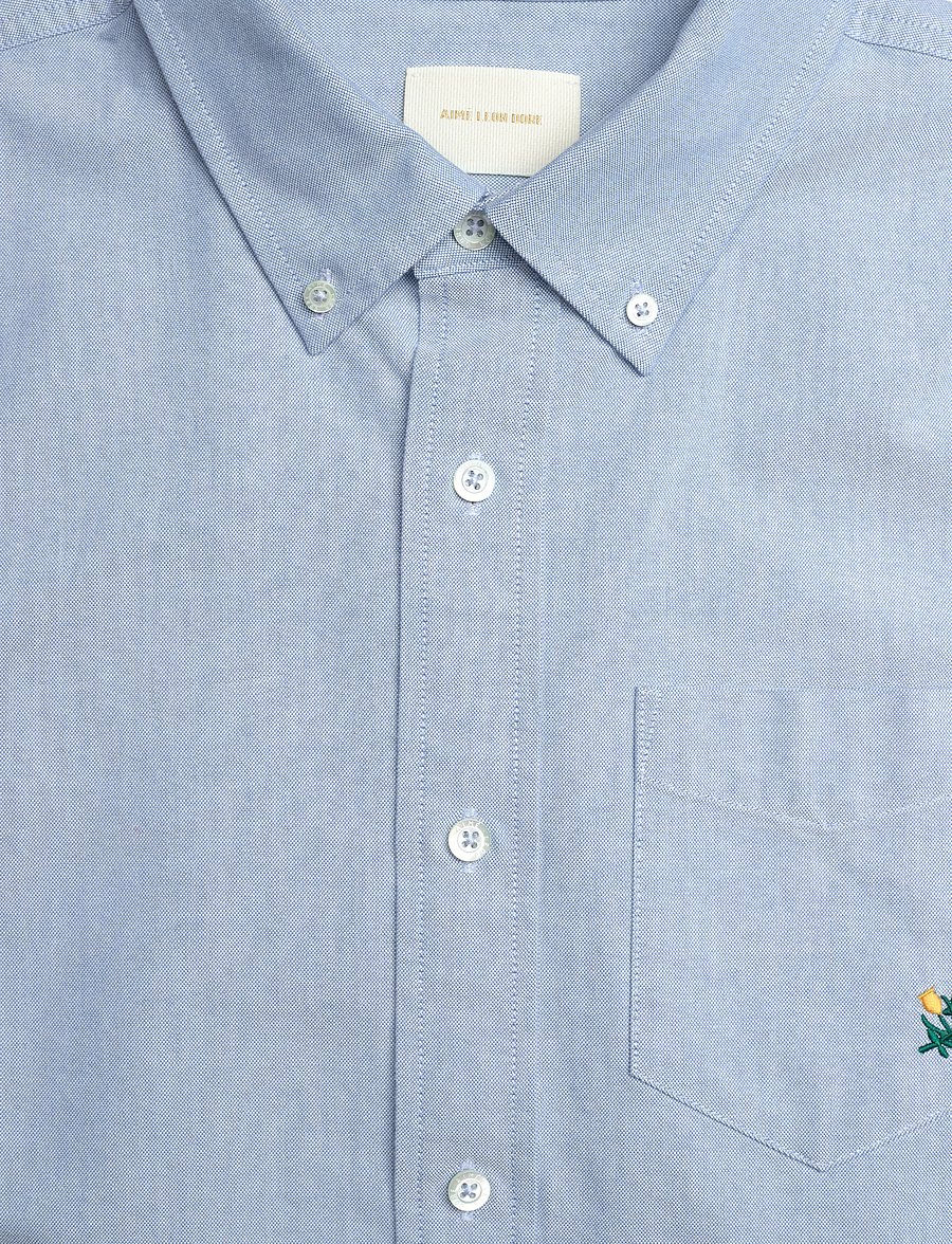 Aimé Leon Dore - Oxford Shirt - basic shirts - parisian blue - 5