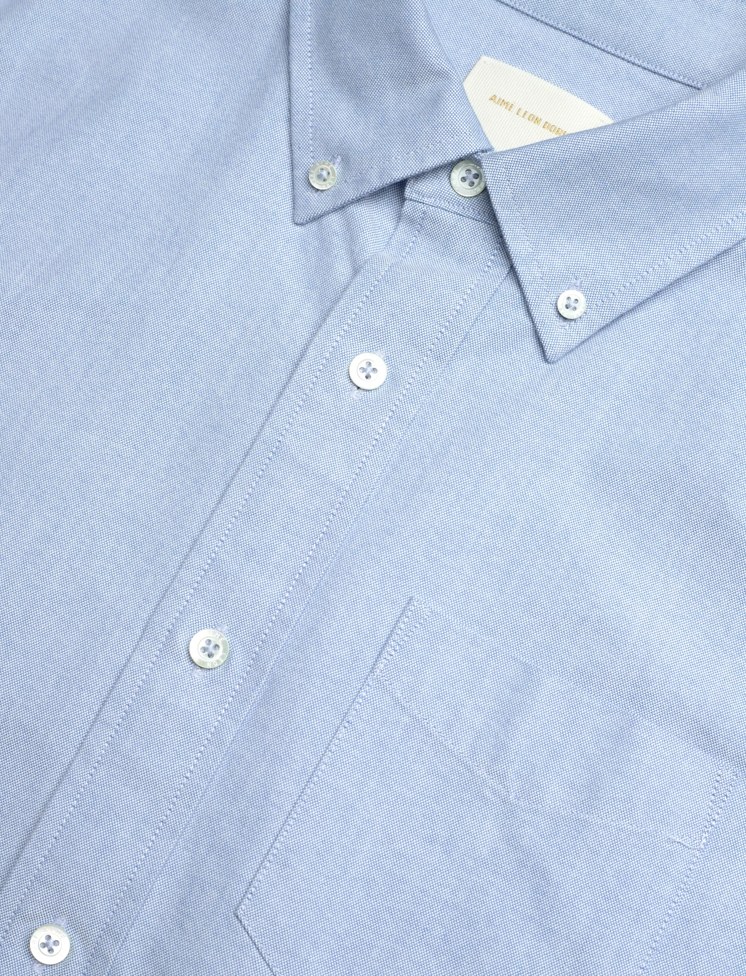 Aimé Leon Dore - Oxford Shirt - basic skjortor - parisian blue - 3