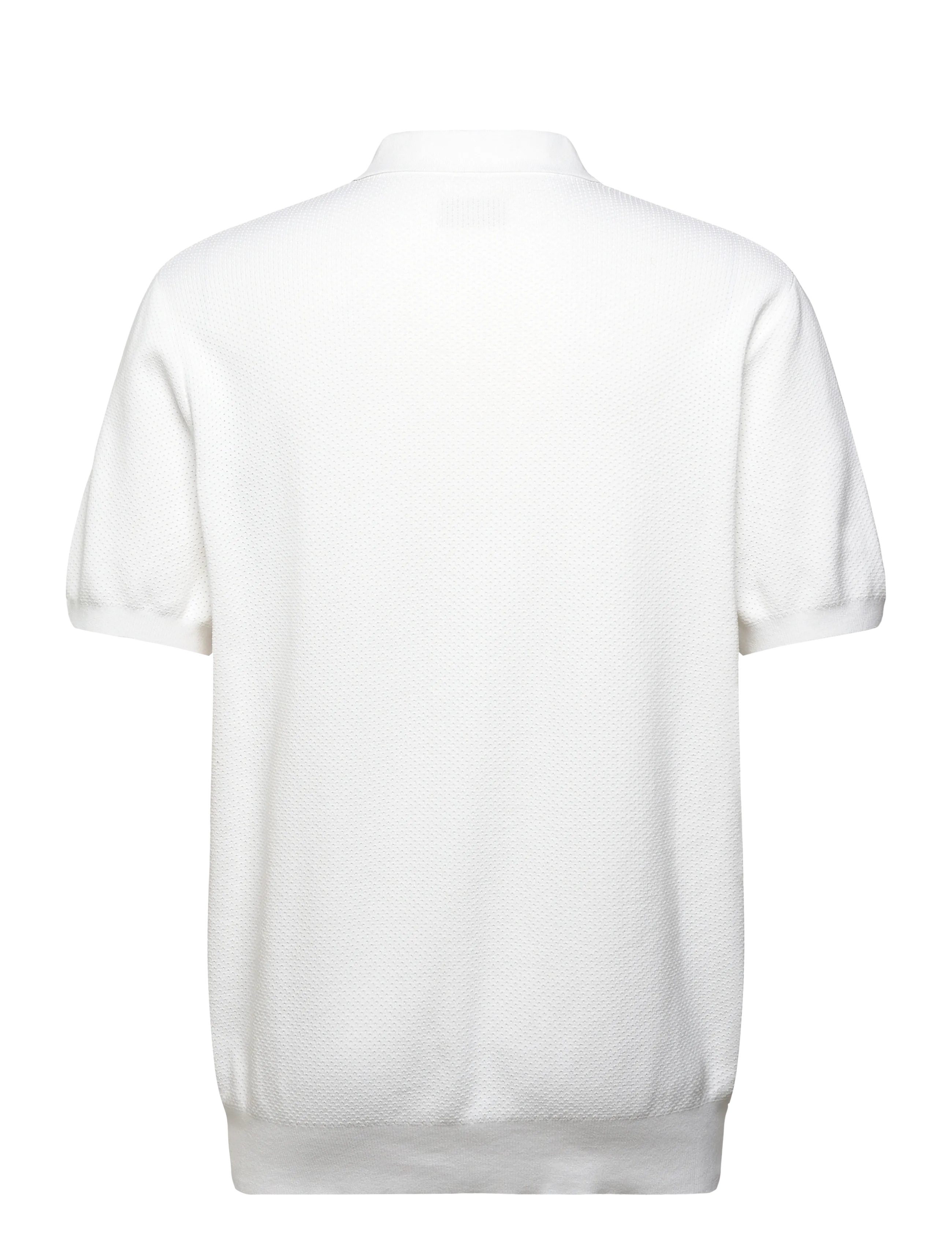 Aimé Leon Dore - SS Easy Solid Polo - knitted polos - bright white - 1
