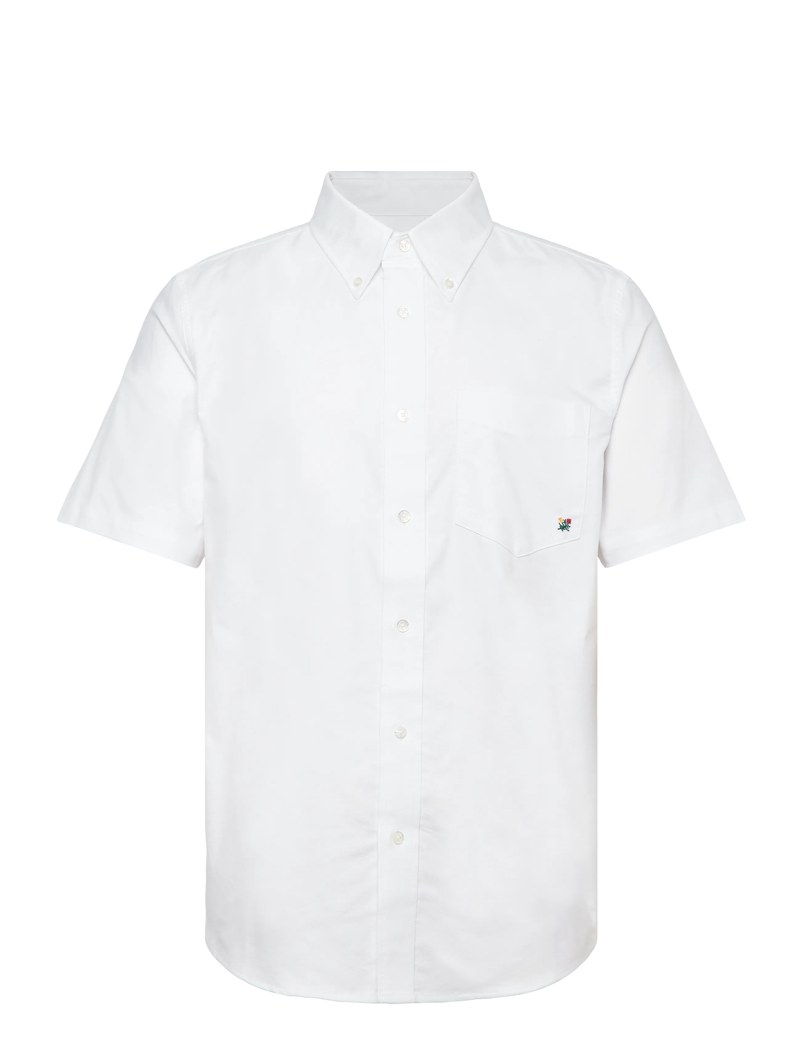 Aimé Leon Dore Ss Oxford Shirt, M, White, Skjorter > Kortærmede Shirts, Herre