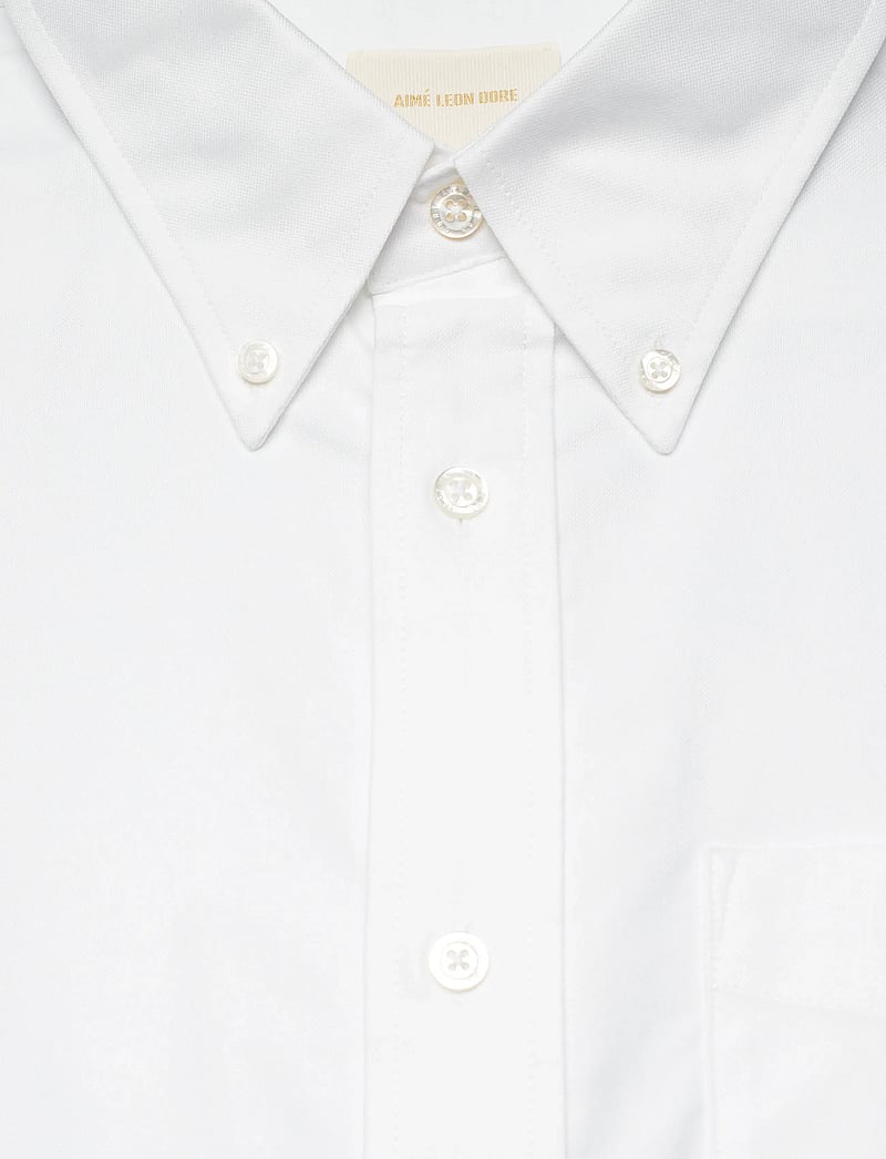 Aimé Leon Dore - SS Oxford Shirt - basic skjortor - white - 2