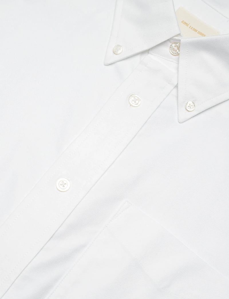 Aimé Leon Dore - SS Oxford Shirt - basic skjortor - white - 3