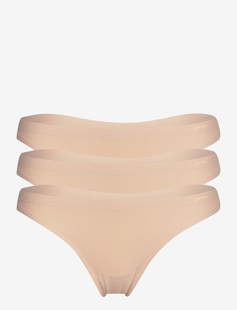 aim´n - Nude Invisible Thong 3-PACK - undertøj - nude - 0